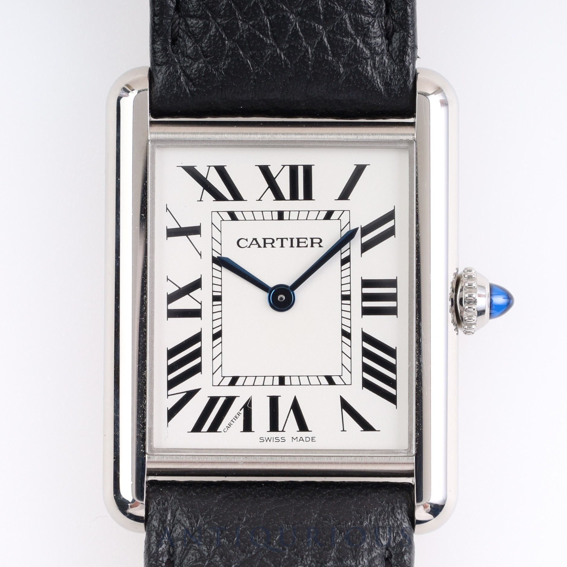 カルティエ タンクマスト LM QZ WSTA0041 / 4323 SS 革 純正ベルト 純正尾錠 シルバー文字盤 箱 保証書(2022年)