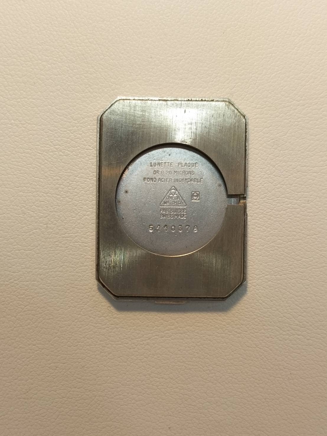 オメガ デ・ヴィル グリマデザイン 5110378 手巻き SS 革 社外尾錠(SS) ブルー文字盤 オーバーホール済み