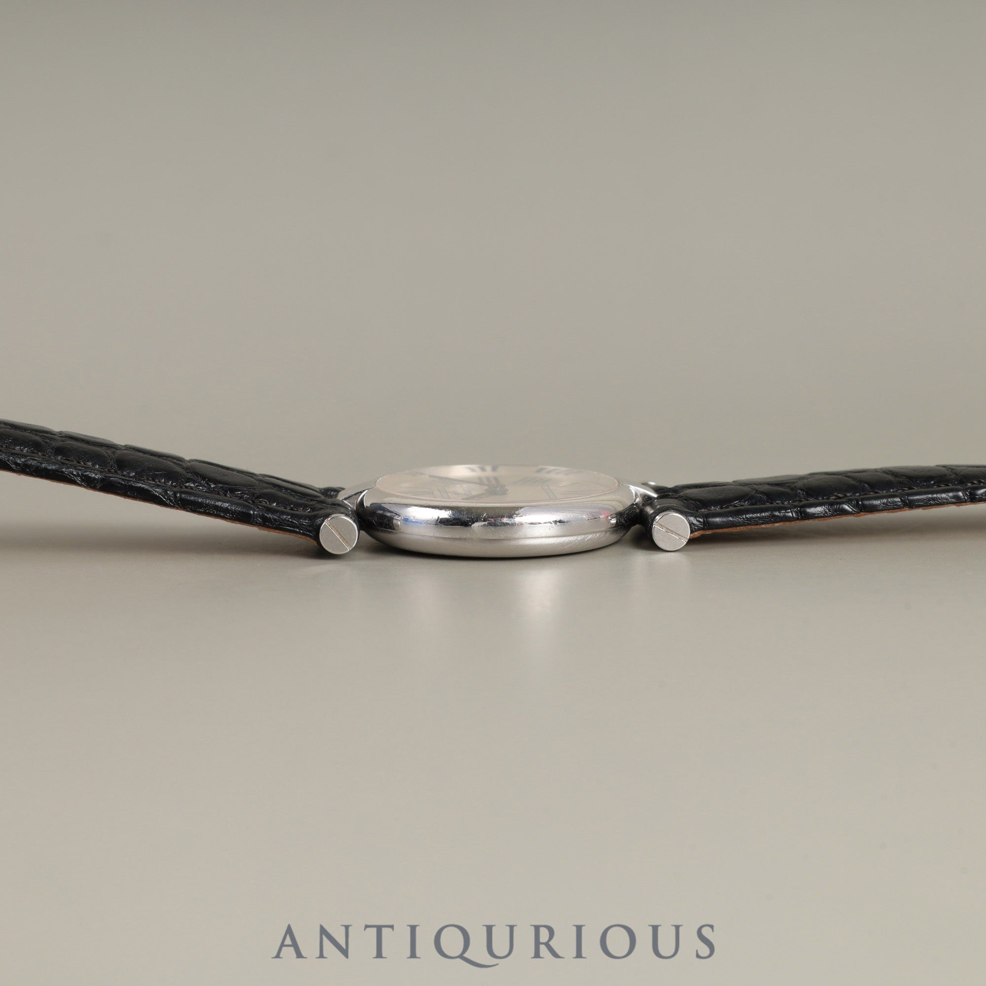 Cartier Must Vendome VLC SM W1007165 / 1850 Quartz Cal.90 SV925 Leather Genuine D-buckle (SS) Opalan dial Overhauled