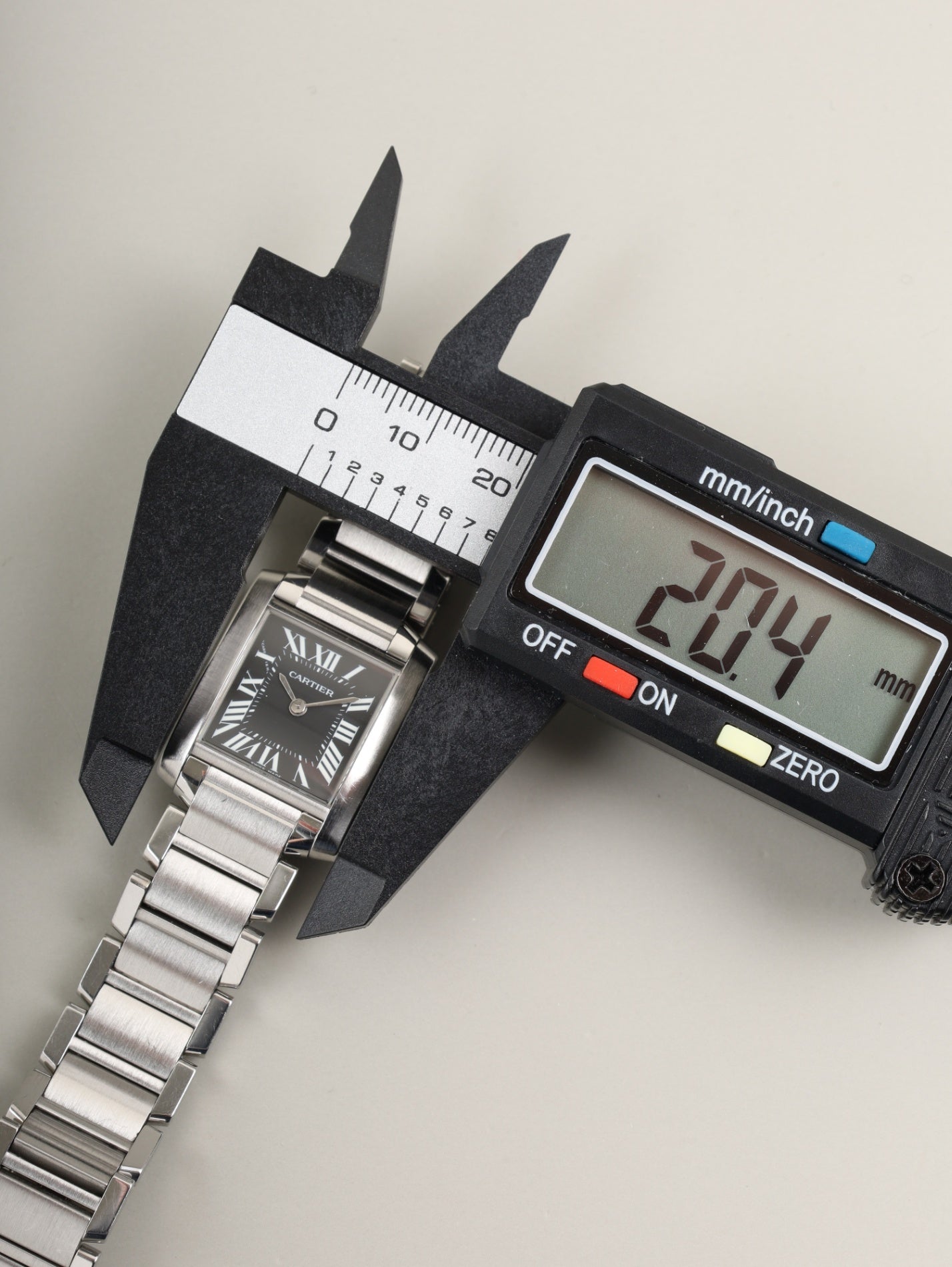 カルティエ タンクフランセーズ SM W51026Q3 / 2384 クォーツ Cal.057 SS SS ブラックローマン文字盤 箱 保証書(2003年)オーバーホール済み