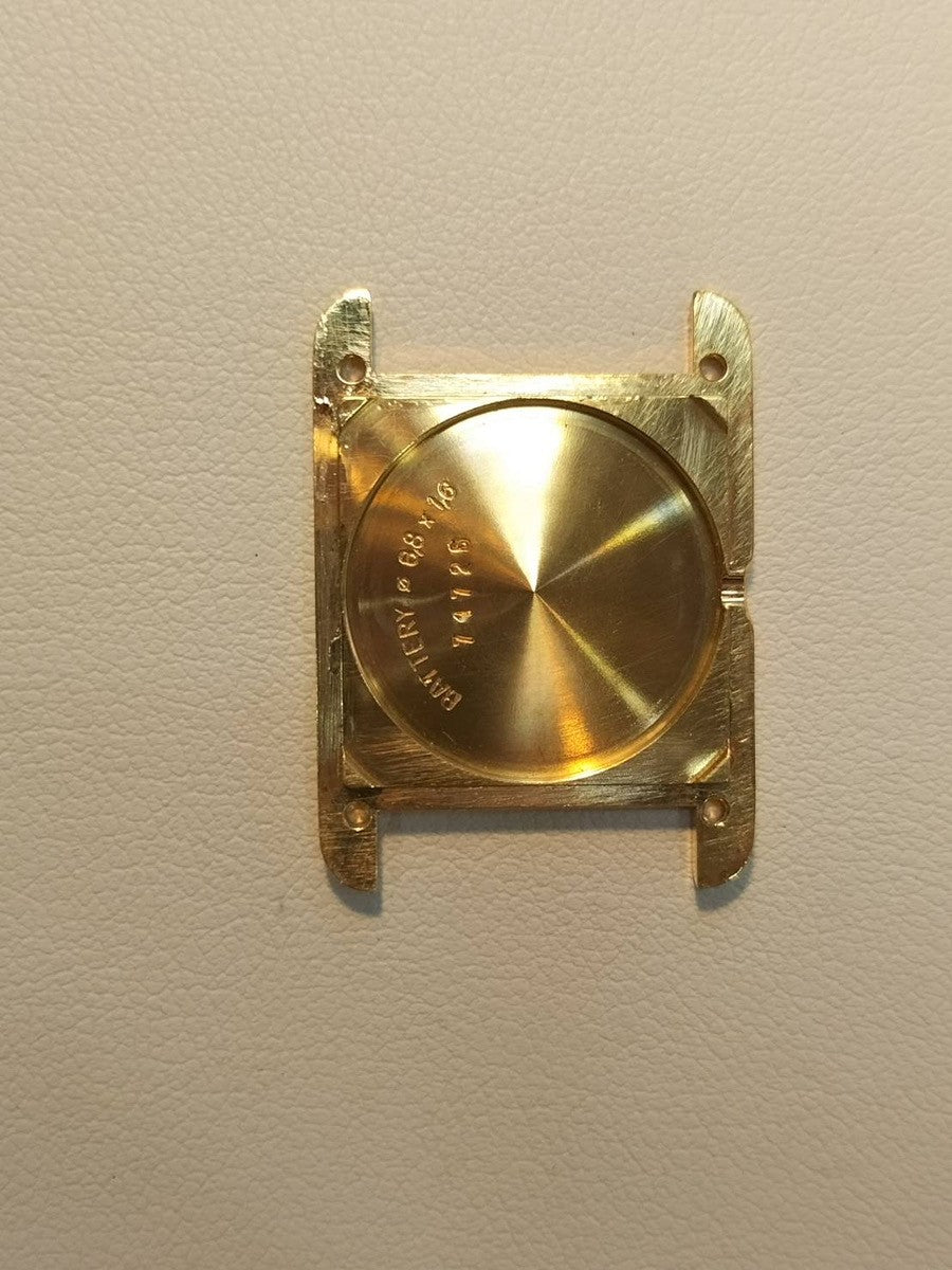 カルティエ マストタンク SM 5057001 クォーツ Cal.057 SV925 革 純正尾錠(GP) アイボリーローマン文字盤 オーバーホール済み