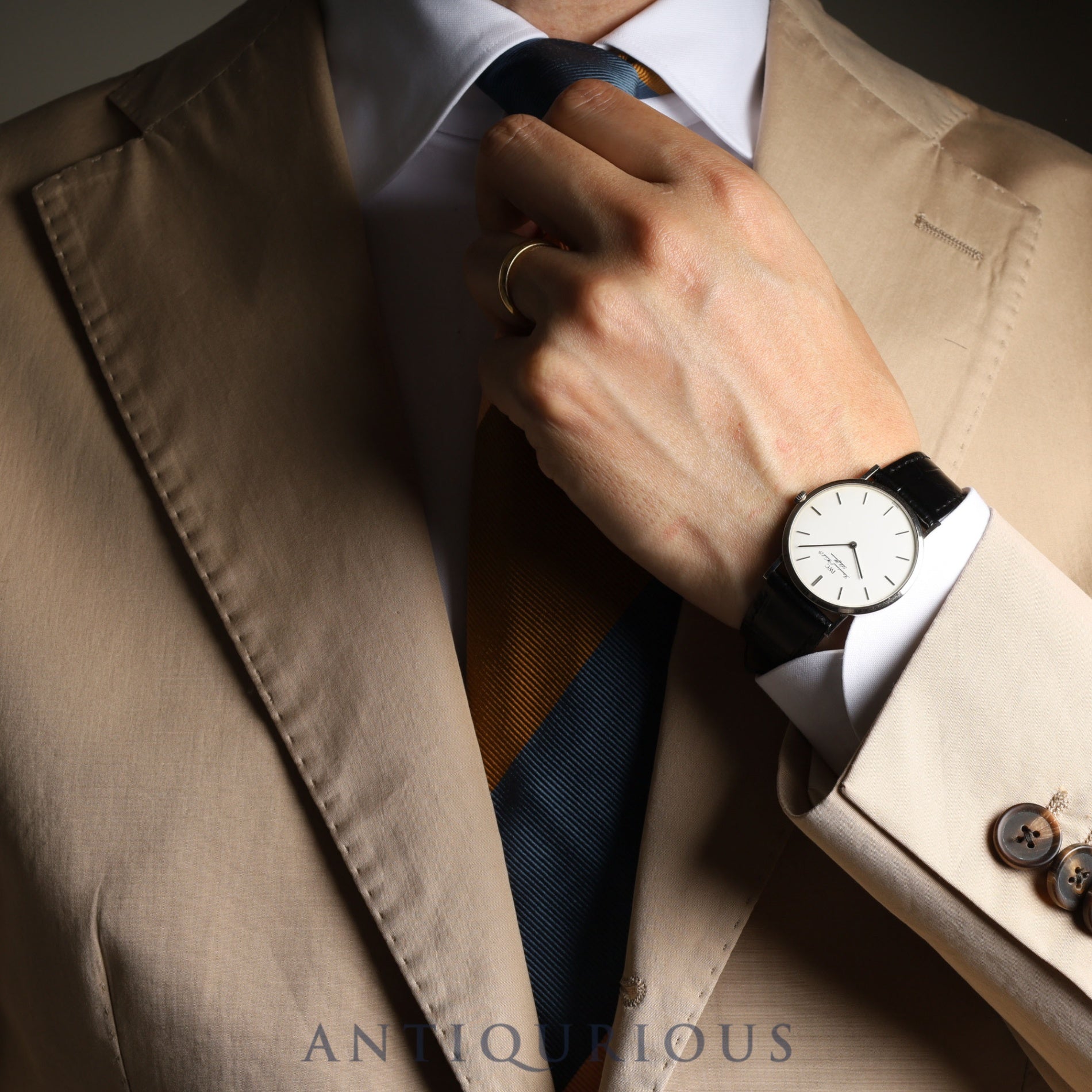 IWC Portofino IW201003 Manual winding Cal.1852 750 Leather Genuine buckle (SS) White dial Overhauled IWC