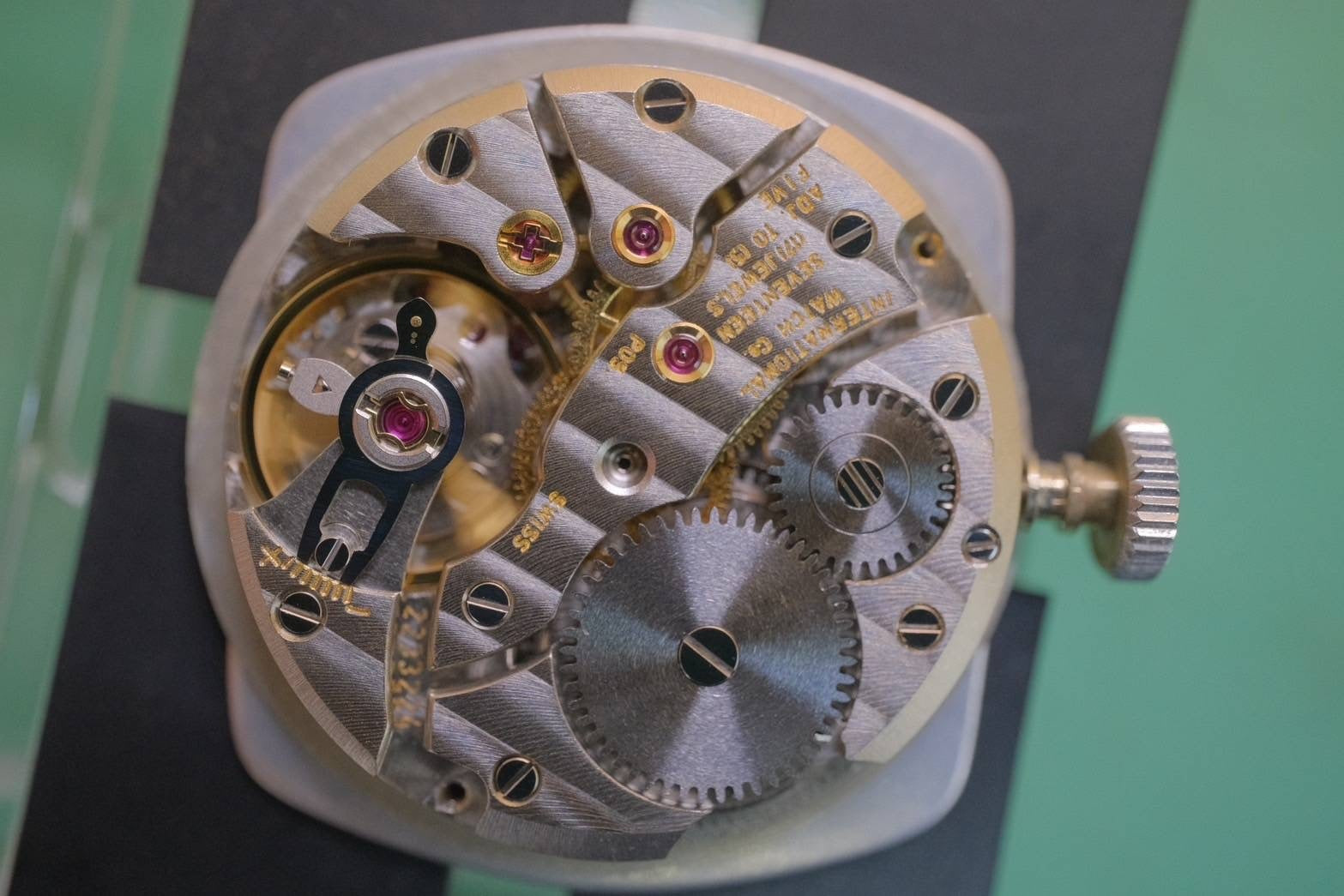 IWC Da Vinci Line 2576 Manual Winding Cal.423 SS Leather Silver Dial Overhauled IWC