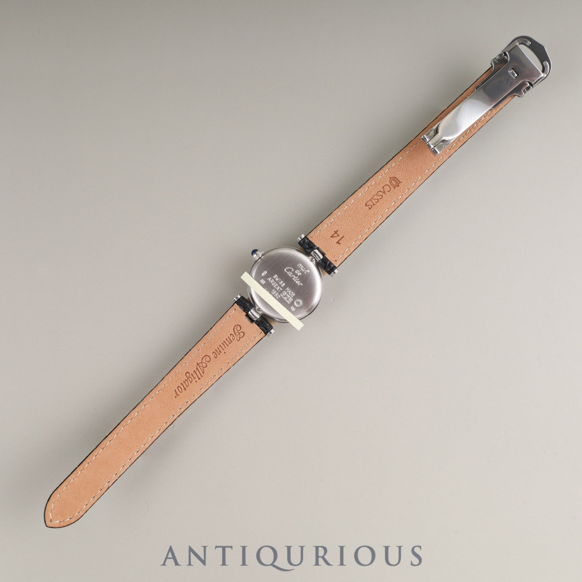 Cartier Must Vendome VLC SM W1007165 / 1850 Quartz Cal.90 SV925 Leather Genuine D-buckle (SS) Opalan dial Overhauled