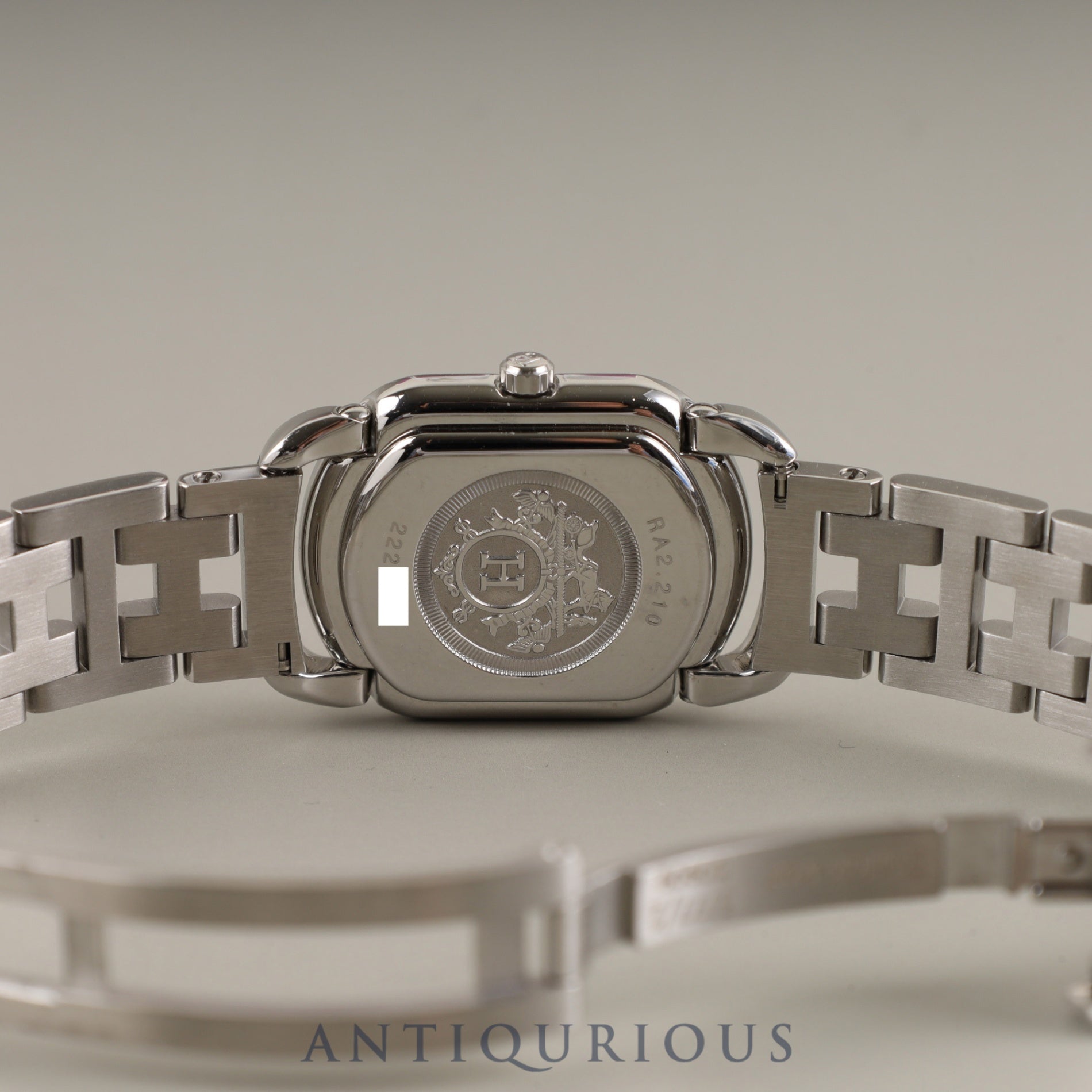 エルメス ラリー RA2.210 クォーツ Cal.980.153 SS SS グレー文字盤 保証書 箱 冊子 オーバーホール済み