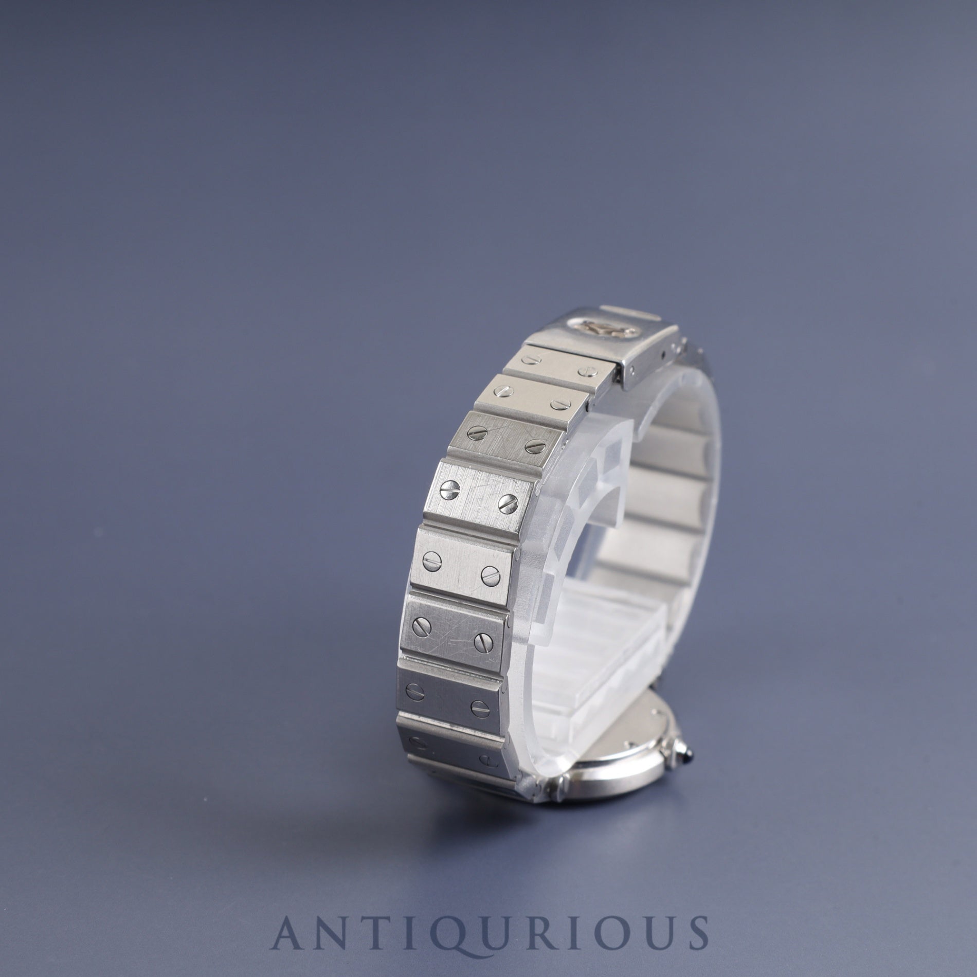 Cartier Santos Vendome SM 8192 Quartz SS SS Ghost (Gray) Dial Complete service (full maintenance) completed at Cartier boutique