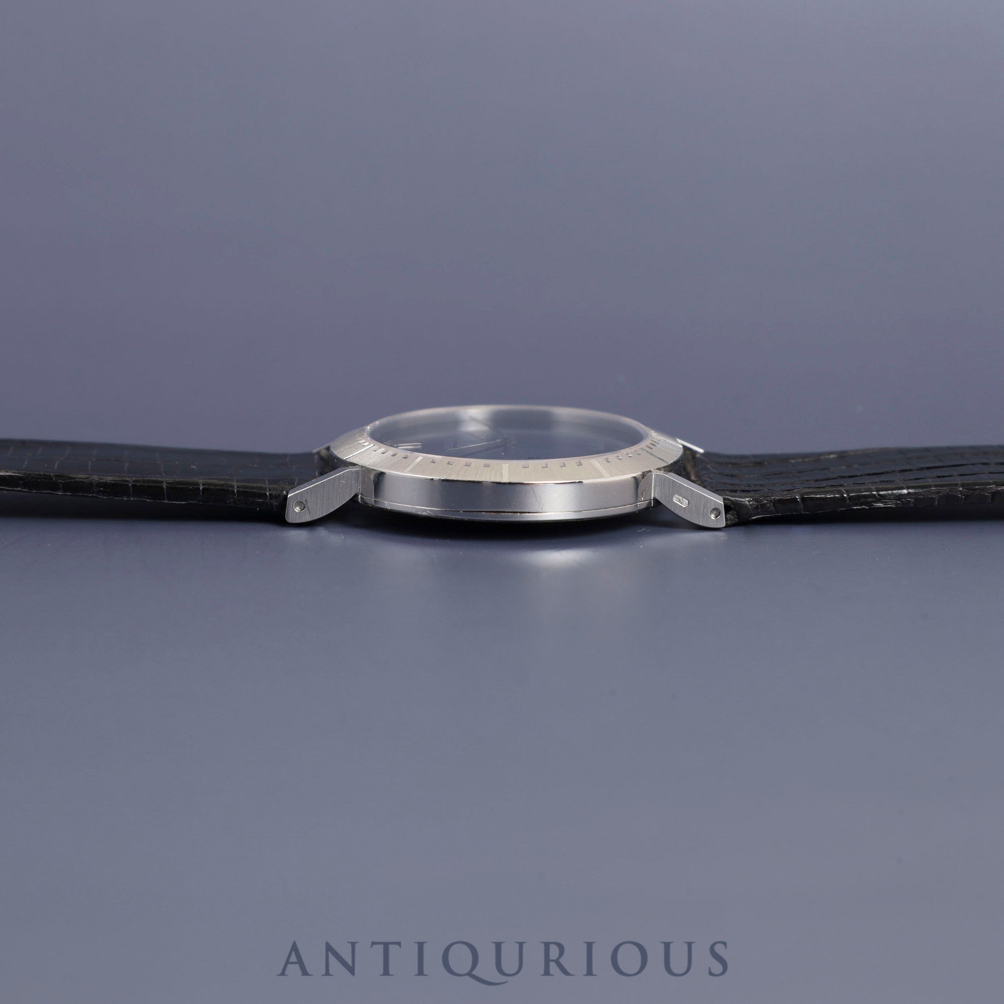 Rolex Cellini 4083 Manual winding Cal.1601 750 Leather Genuine buckle (SS) Blue gradient dial No. 43 (1975) Overhauled