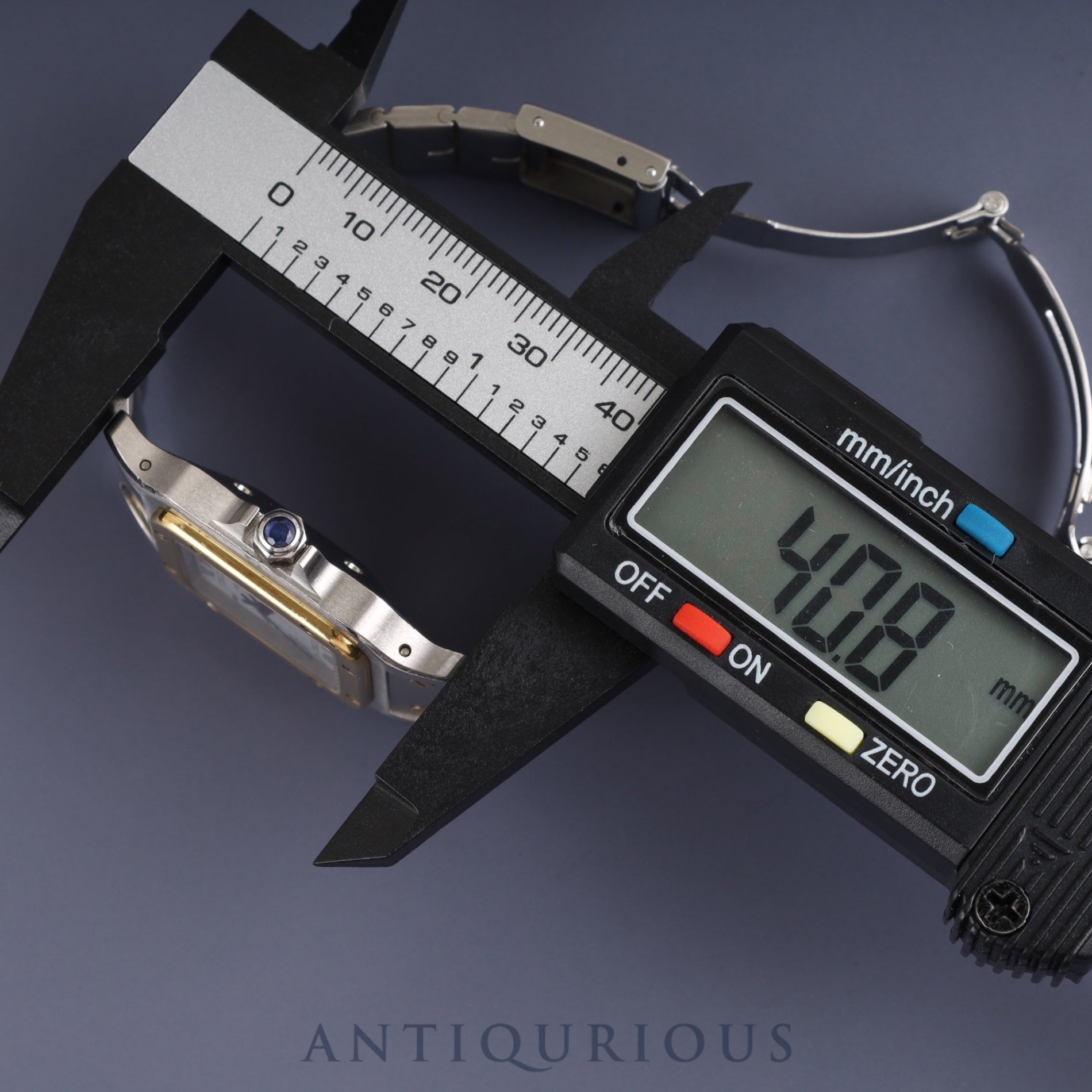 Cartier Santos Galbee LM AC23.80GR OR0.750GR 4.05GR/2961 Automatic Cal.2671 Stainless Steel/Yellow Gold White Roman Dial Overhauled