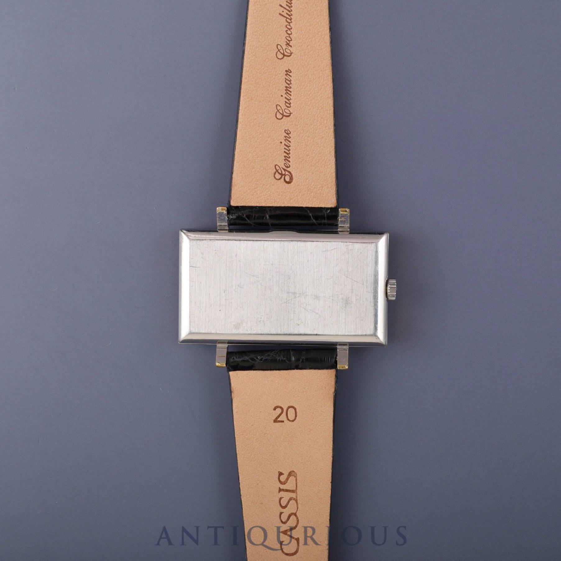 オメガ デ・ヴィル 5110383 手巻き Cal.620 SS 革 純正尾錠(SS) ネイビー文字盤 オーバーホール済み