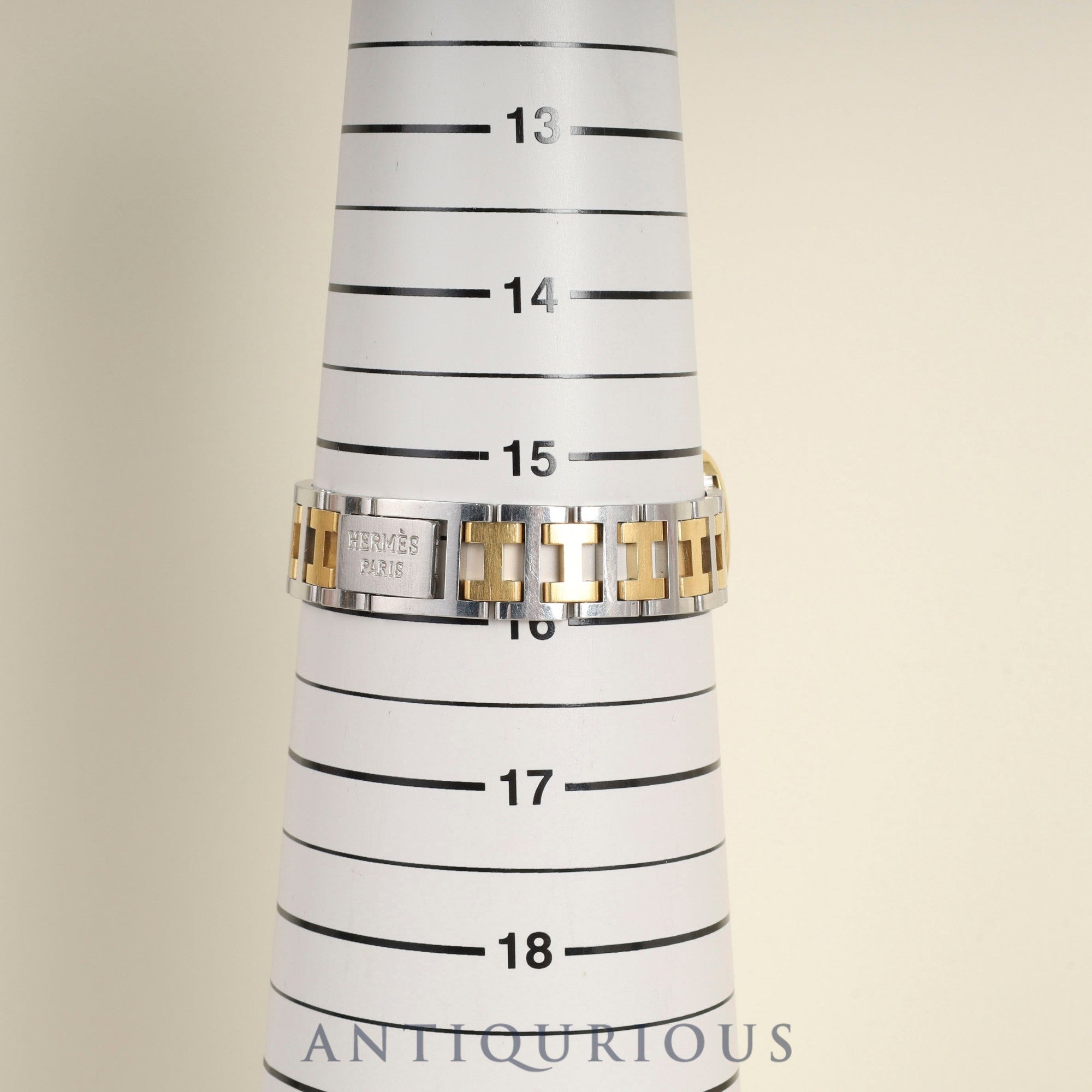 Hermes Rally 82.03.76 Quartz Cal.256.041 SS/GP SS/GP White Roman Dial Overhauled