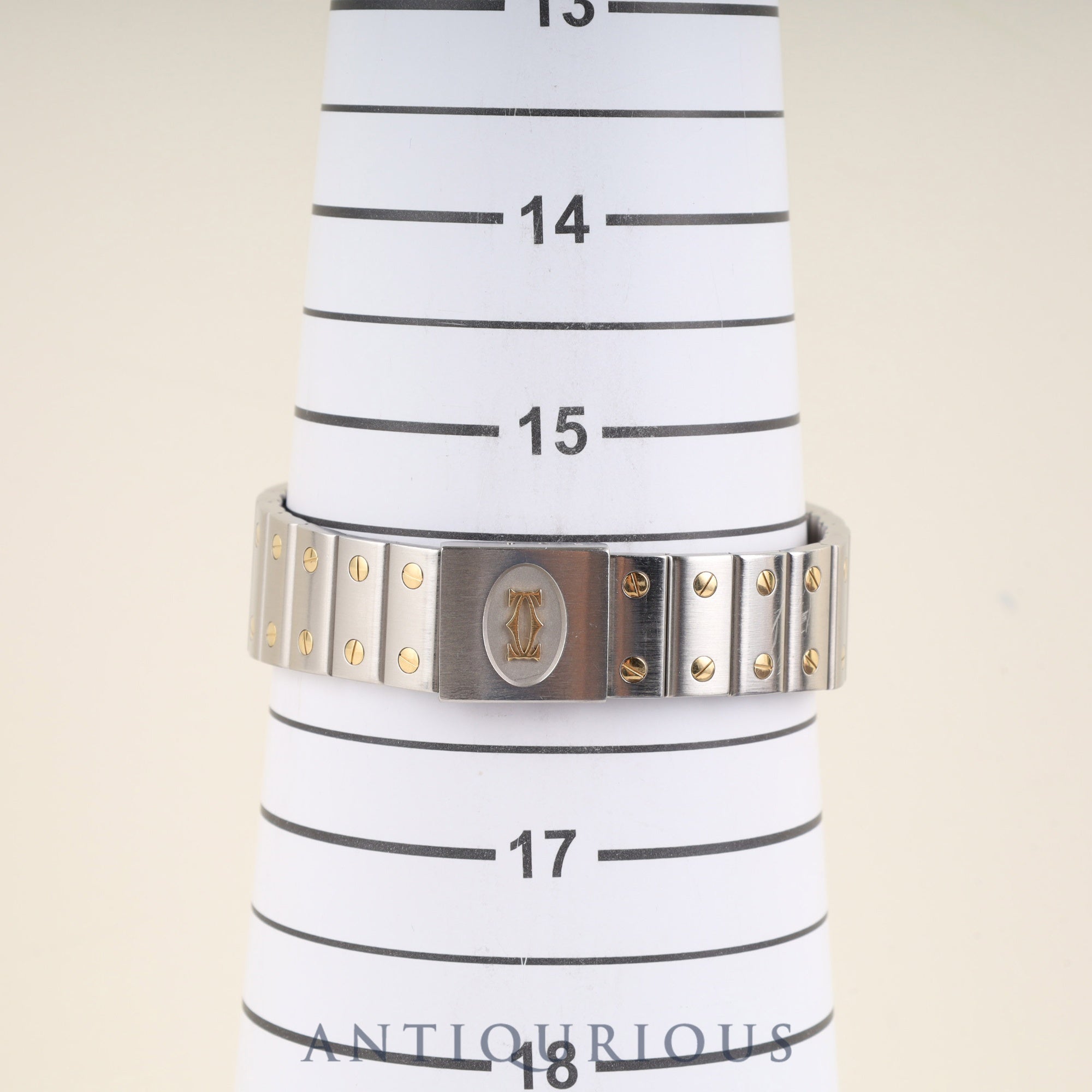 Cartier Santos Galbee LM W20030C4 / 1566 Quartz Cal.87 Stainless Steel/Yellow Gold with Gray Dial, Overhauled
