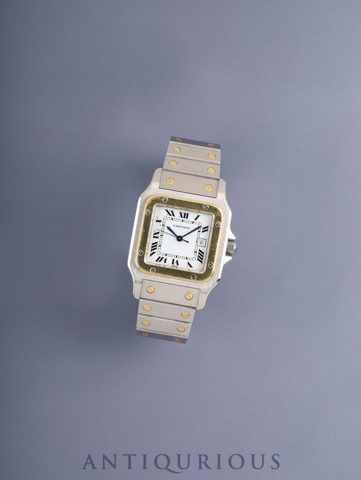 Cartier Santos Carre LM 2961 Automatic Cal. ETA2671 SS/YG SS/YG White Roman Dial (SWISS marking) Overhauled
