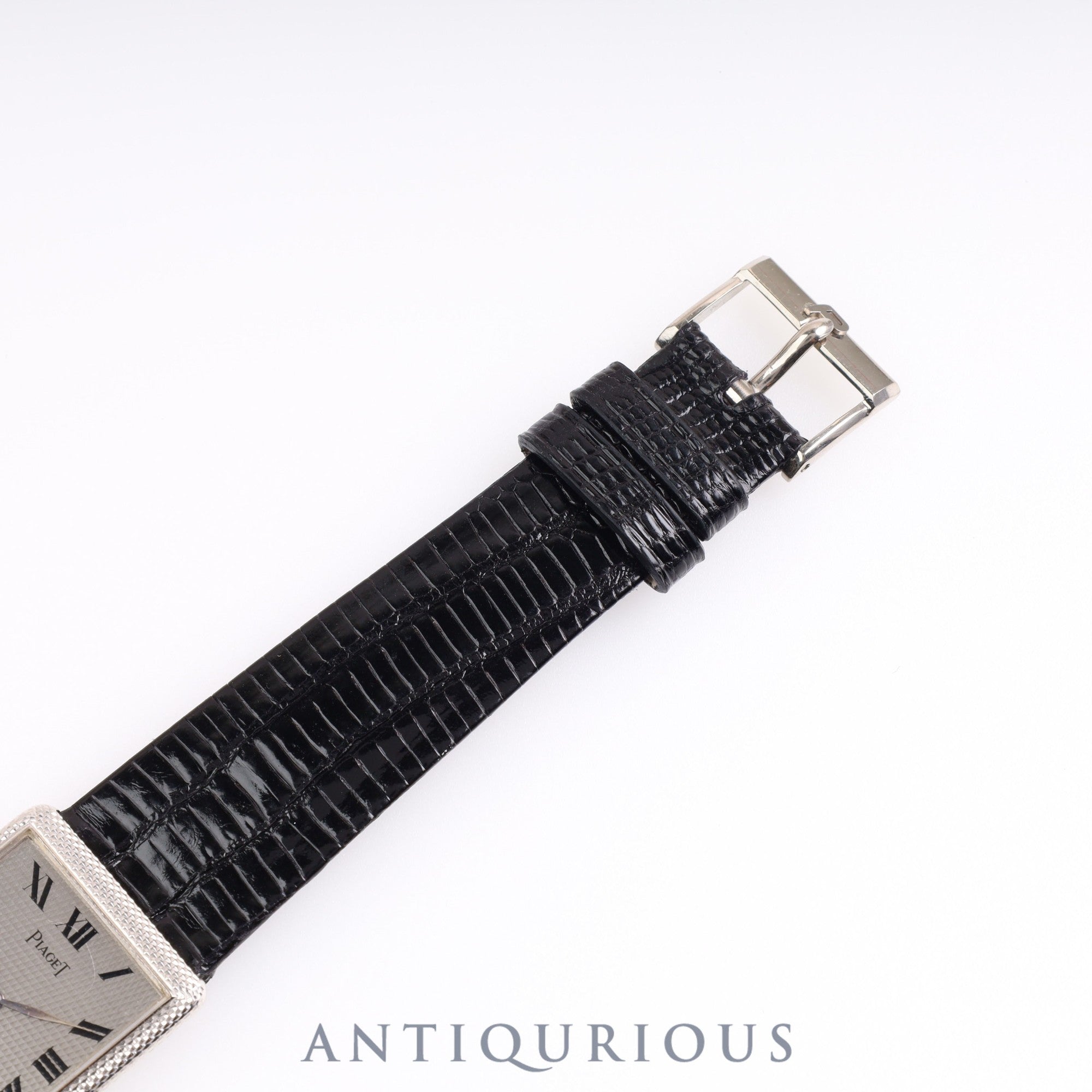 ピアジェ レクタンギュラーケース 9152 手巻き Cal.9P2 WG 革 グレー文字盤