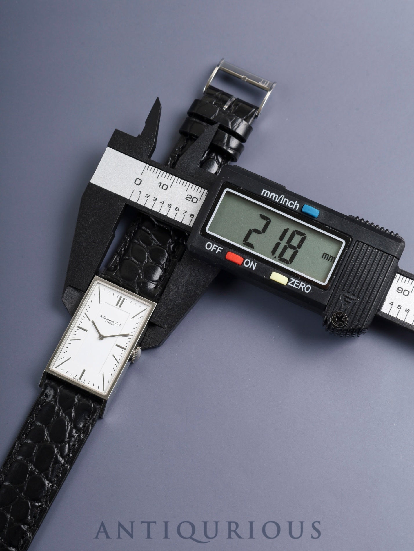 ダンヒル ウェイファー 8036 クォーツ Cal.ETA E03.001 SS 革 純正尾錠(SS) ホワイト文字盤 箱 説明書 保証書(無記載)純正ベルト オーバーホール済み