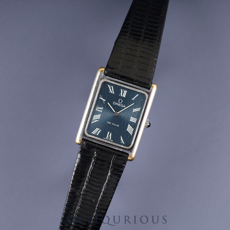 Omega De Ville 511.0404 Manual Winding Caliber 625 Stainless Steel with Genuine Buckle (SS) Navy Dial Overhauled
