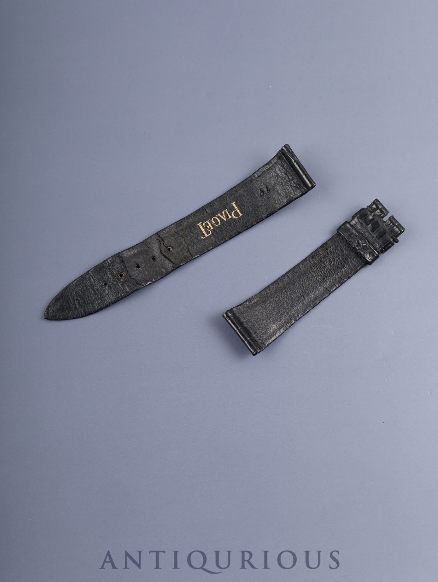 Piaget Rectangular 9294 Manual Winding Cal.9P 750WG Leather Original Pin Buckle (Pm850) Silver Dial Overhauled