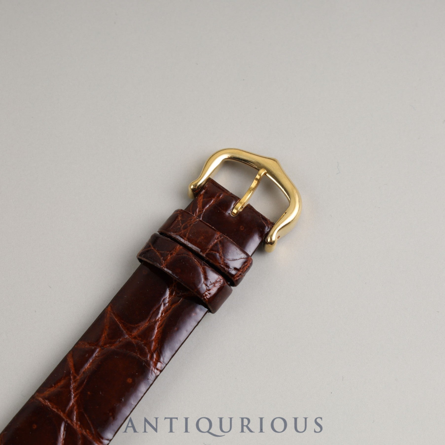 Cartier Must Tank LM Manual Winding SV925 Leather Genuine Buckle (GP) Ivory Roman Dial
