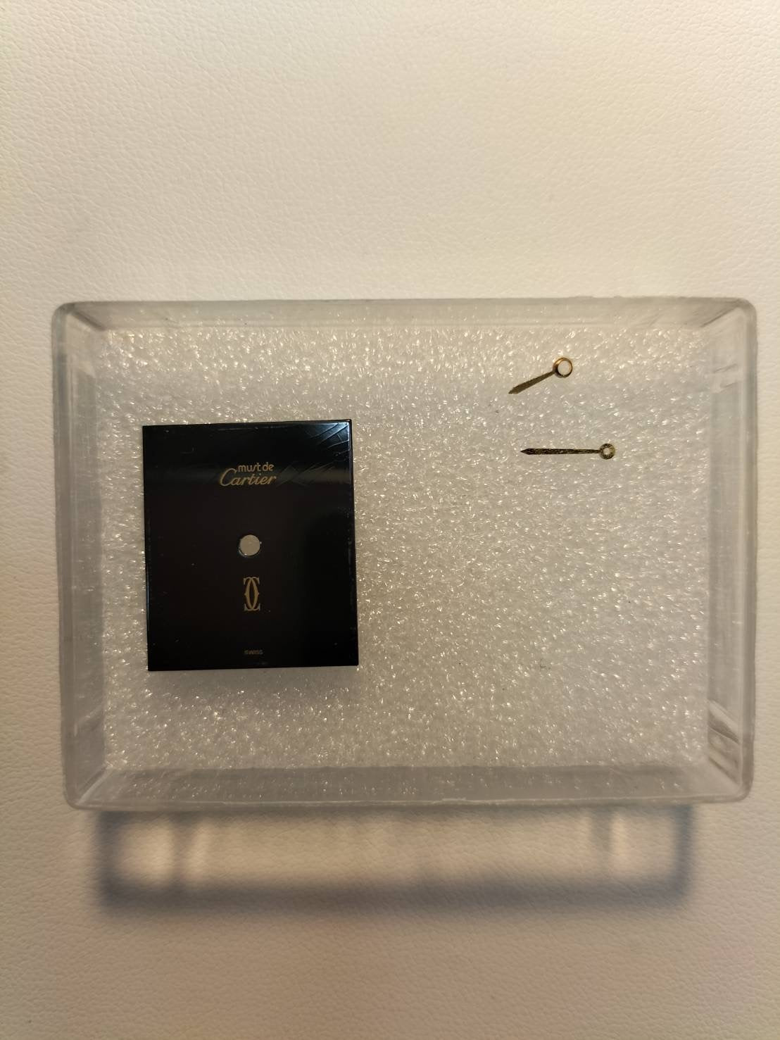 カルティエ マストタンク LM 手巻き Cal.78-1 SV925 革 純正尾錠(GP)ブラックオニキス文字盤 オーバーホール済み