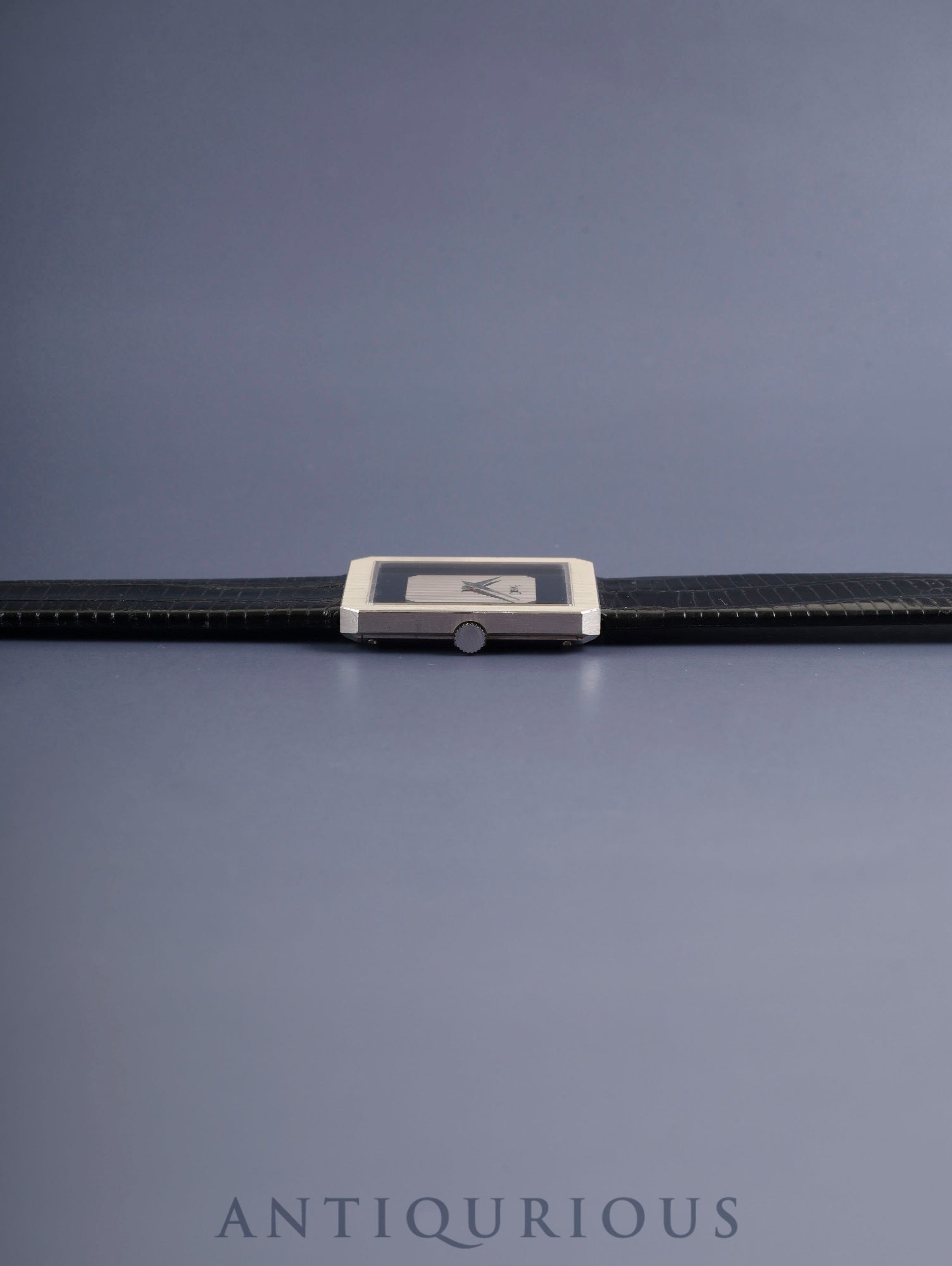 Piaget Protocole 9154 Manual Winding Cal.9P2 750WG Leather Original Pin Buckle (750WG) Black / Silver Dial With Original Leather Strap Overhauled