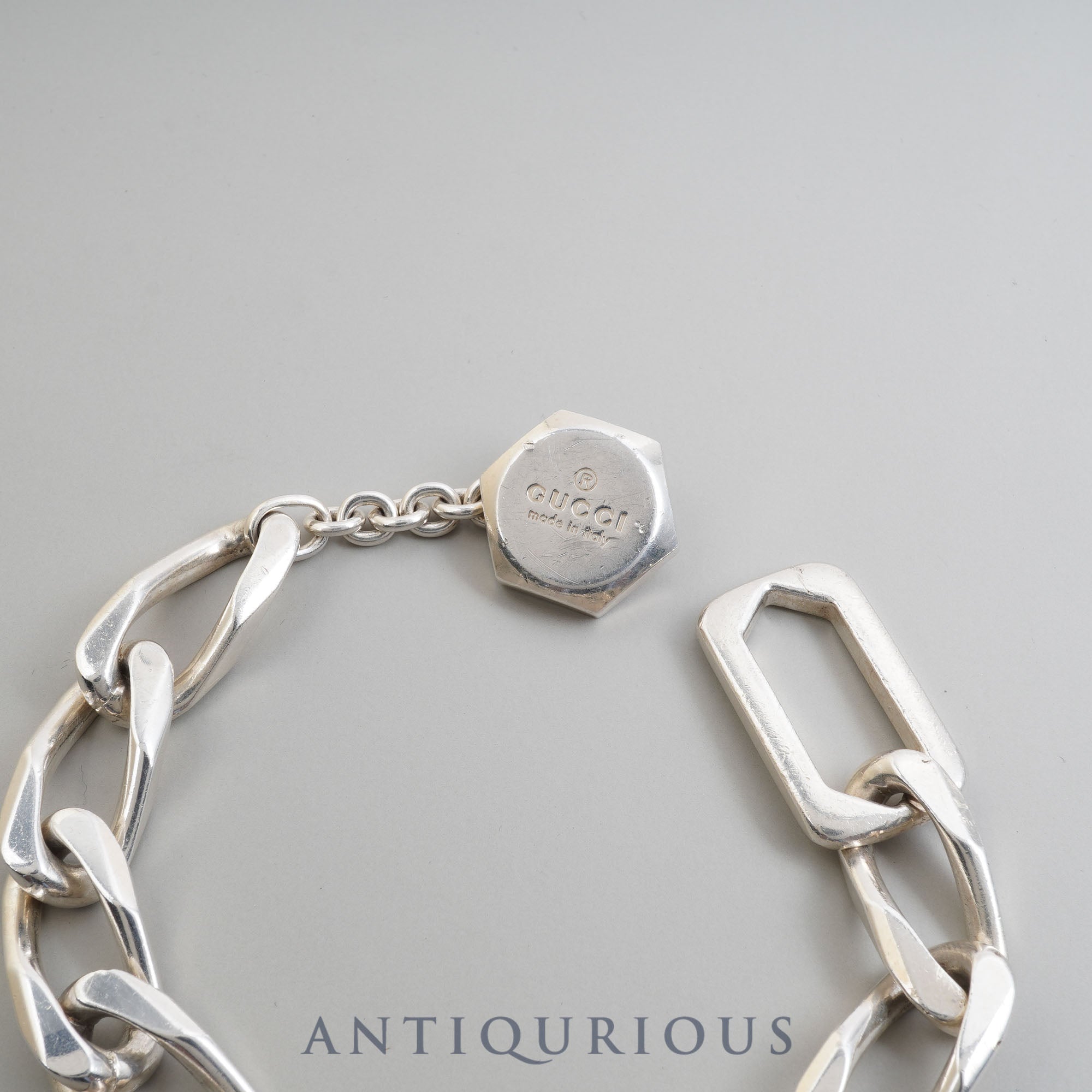Gucci Bracelet Bangle Figaro Chain SV925