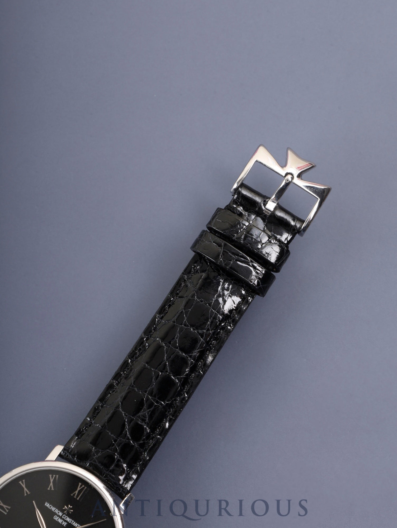 Vacheron Constantin Essential Flat 31160/000G-8996 Manual Winding Caliber 1132.2 750WG Leather Genuine Pin Buckle (750WG) Black Roman Dial Box Warranty Card (2002) Notebook Overhaul