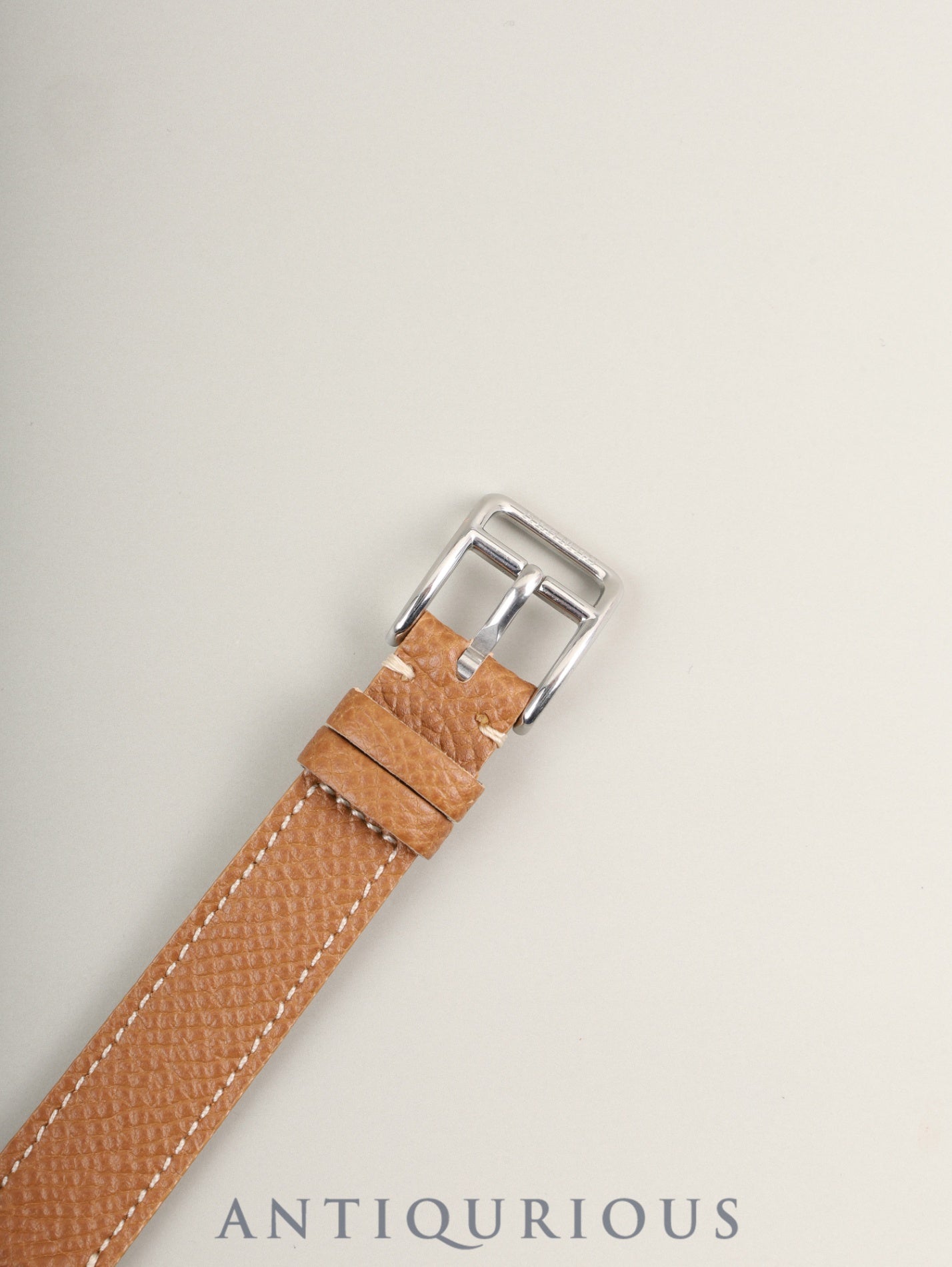 エルメス ケープコッド CC1.210.220 / VBNI クォーツ Cal.976.001 SS 革 純正尾錠(SS)シルバー文字盤 箱 冊子 保証書(2001年)純正革ベルト(□H刻印:2004年)オーバーホール済み