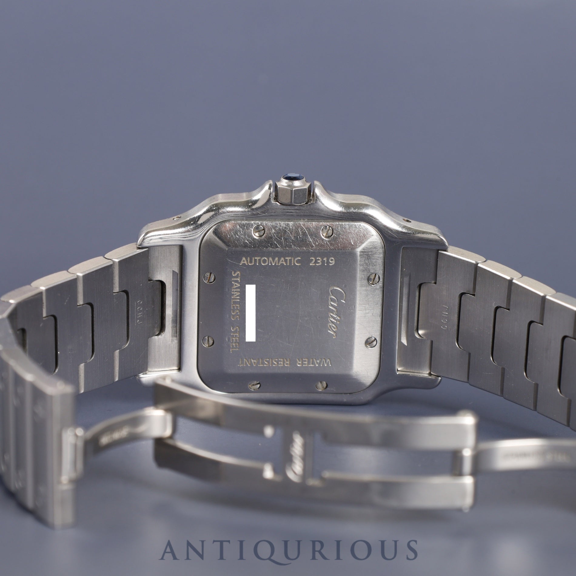 Cartier Santos Galbee LM 2319 Automatic Cal.381A SS SS Gray Roman Dial Overhauled