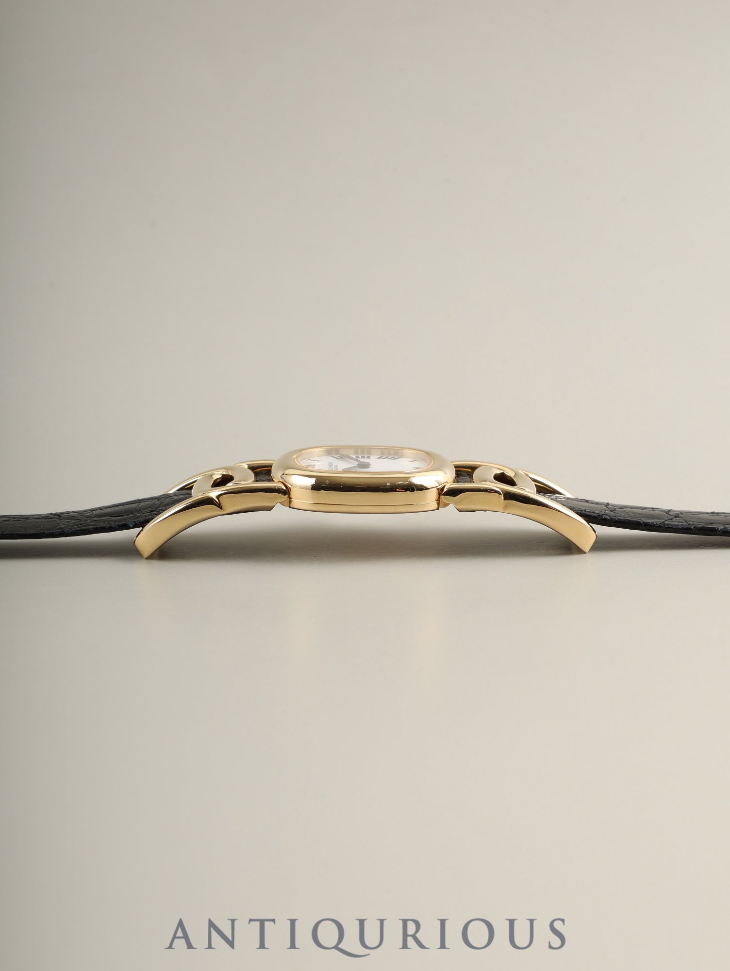 パテック・フィリップ ゴールデンエリプス 4830J クォーツ Cal.E15 750YG 純正レザーベルト 純正ピンバックル(750YG)ホワイトローマン オーバーホール済み