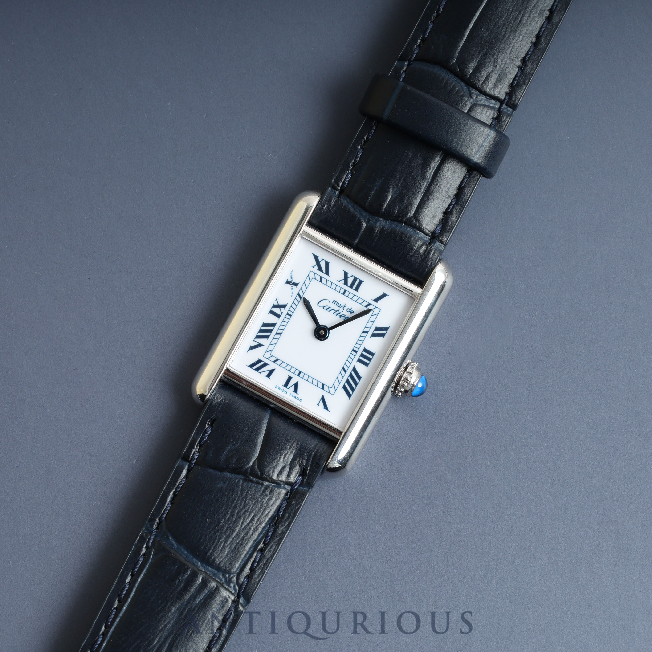 Cartier Must Tank SM QZ White Roman Dial