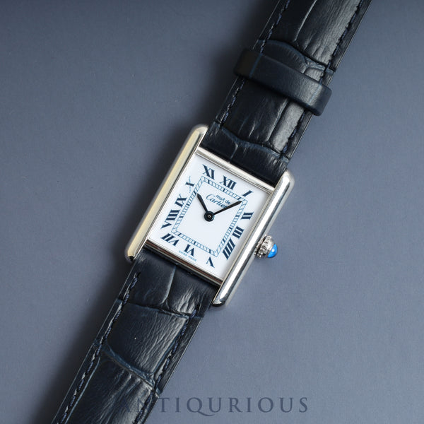 Cartier Must Tank SM QZ White Roman Dial