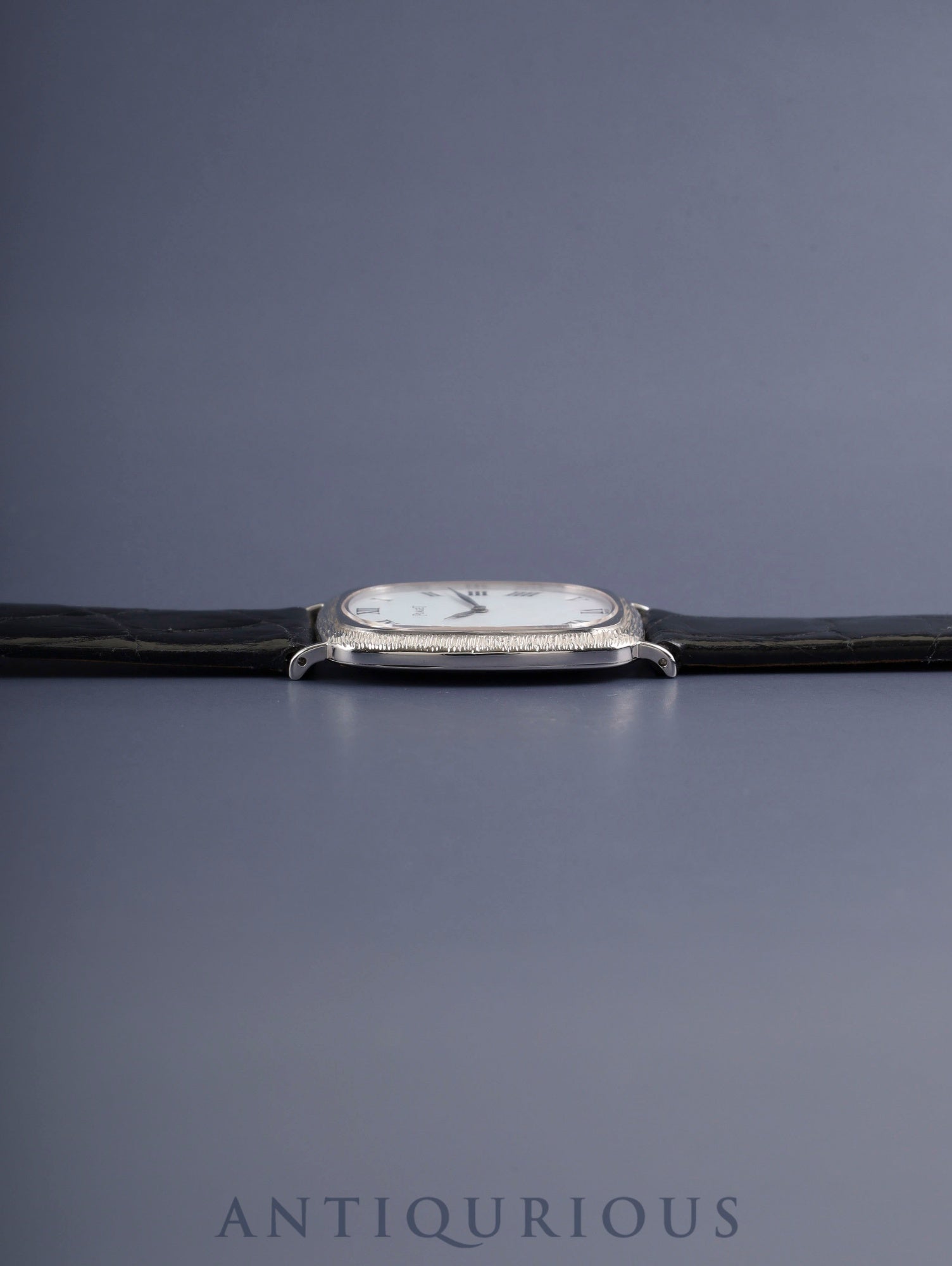 Piaget Oval 9251 Manual Winding Cal.9P2 750WG Leather Original Pin Buckle (750WG) White Roman Overhauled