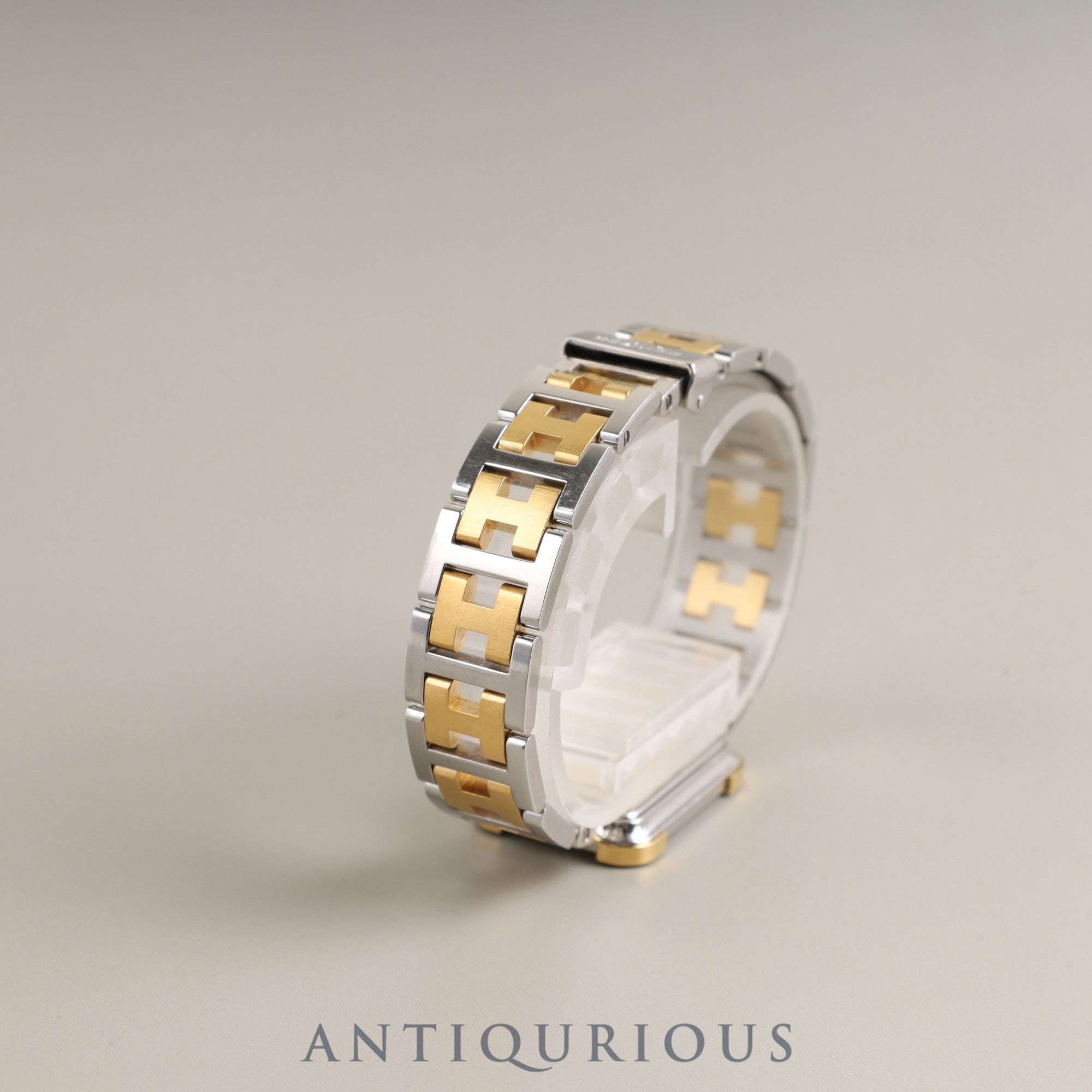 エルメス クロアジュール CR1.240 クォーツ Cal.976.001 SS/GP SS/GP ゴールド文字盤 オーバーホール済み