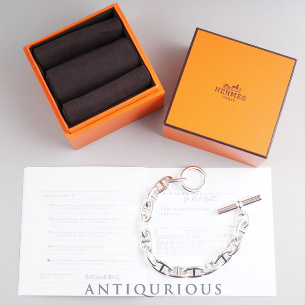 エルメス ブレスレット シェーヌダンクル GM 14コマ SV925 箱 保証書(2025年) 23年刻