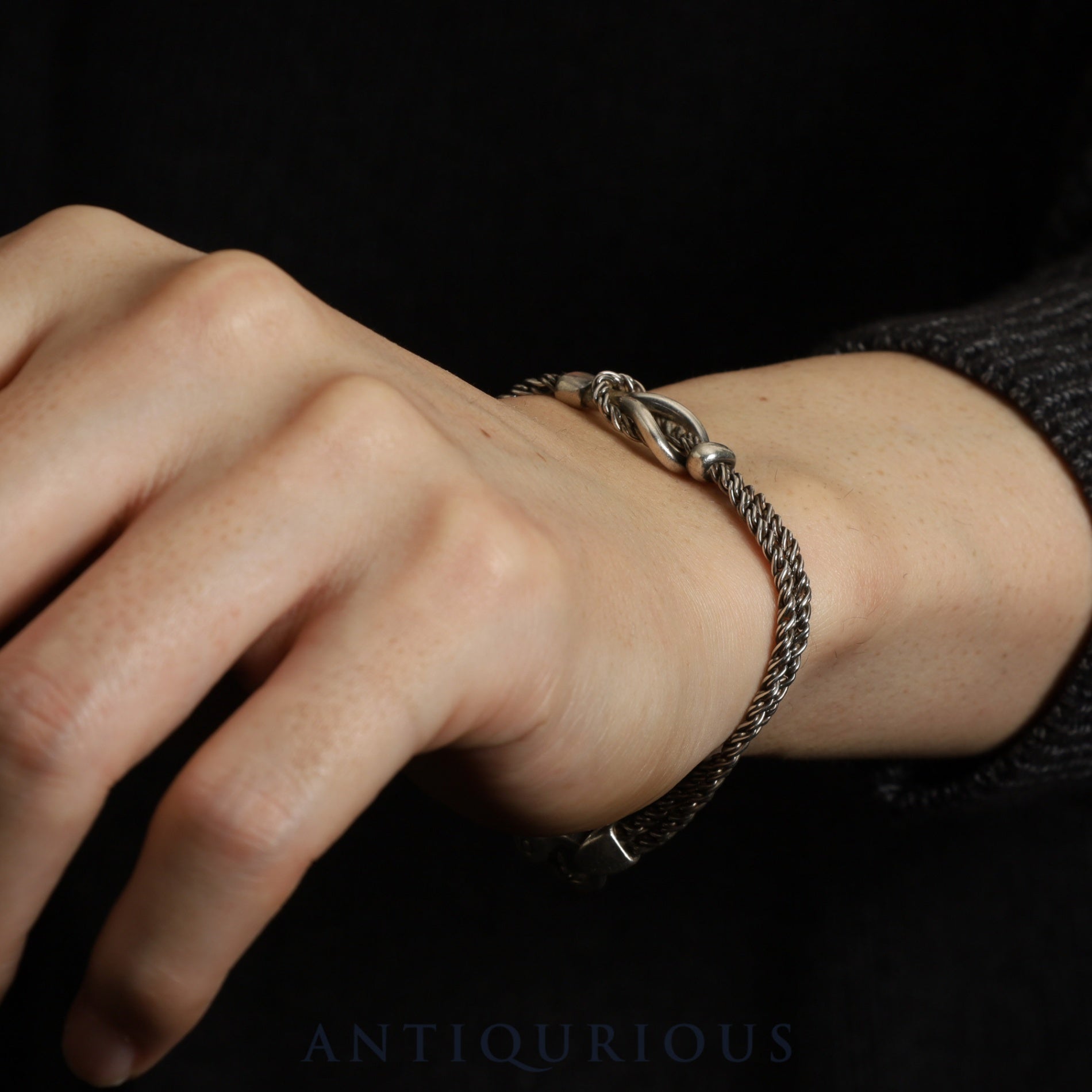 ティファニー ブレスレット センターノットダブルロープ スターリングシルバー