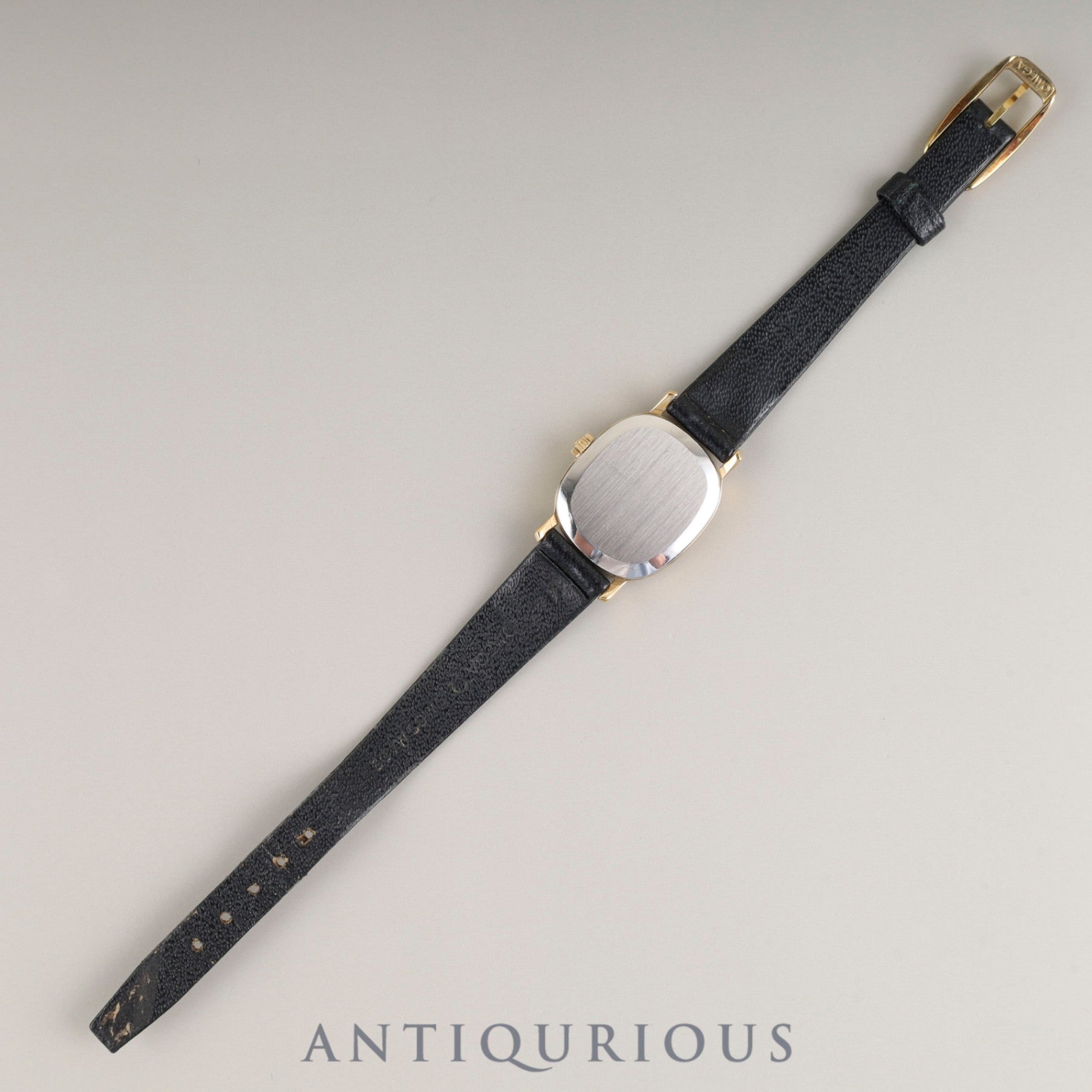Omega De Ville manual winding Cal. 625 GP genuine leather strap genuine buckle (GP) gold dial overhauled