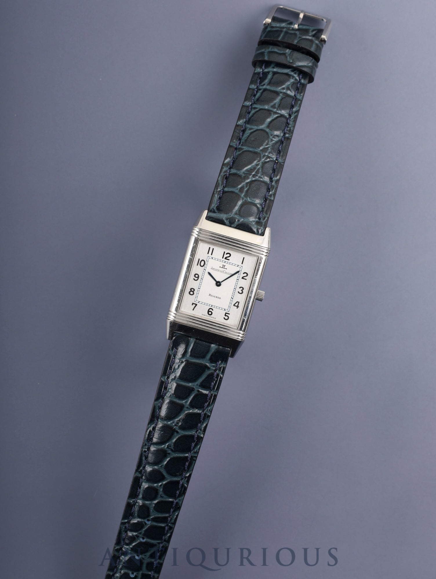 Jaeger-LeCoultre Reverso Classic 250.8.86 Manual Winding Cal.846/1 Leather Genuine Buckle (SS) Silver Arabic Dial (Case Back Engraved) Box, Case, Booklet, Warranty Card (1995) Overhauled
