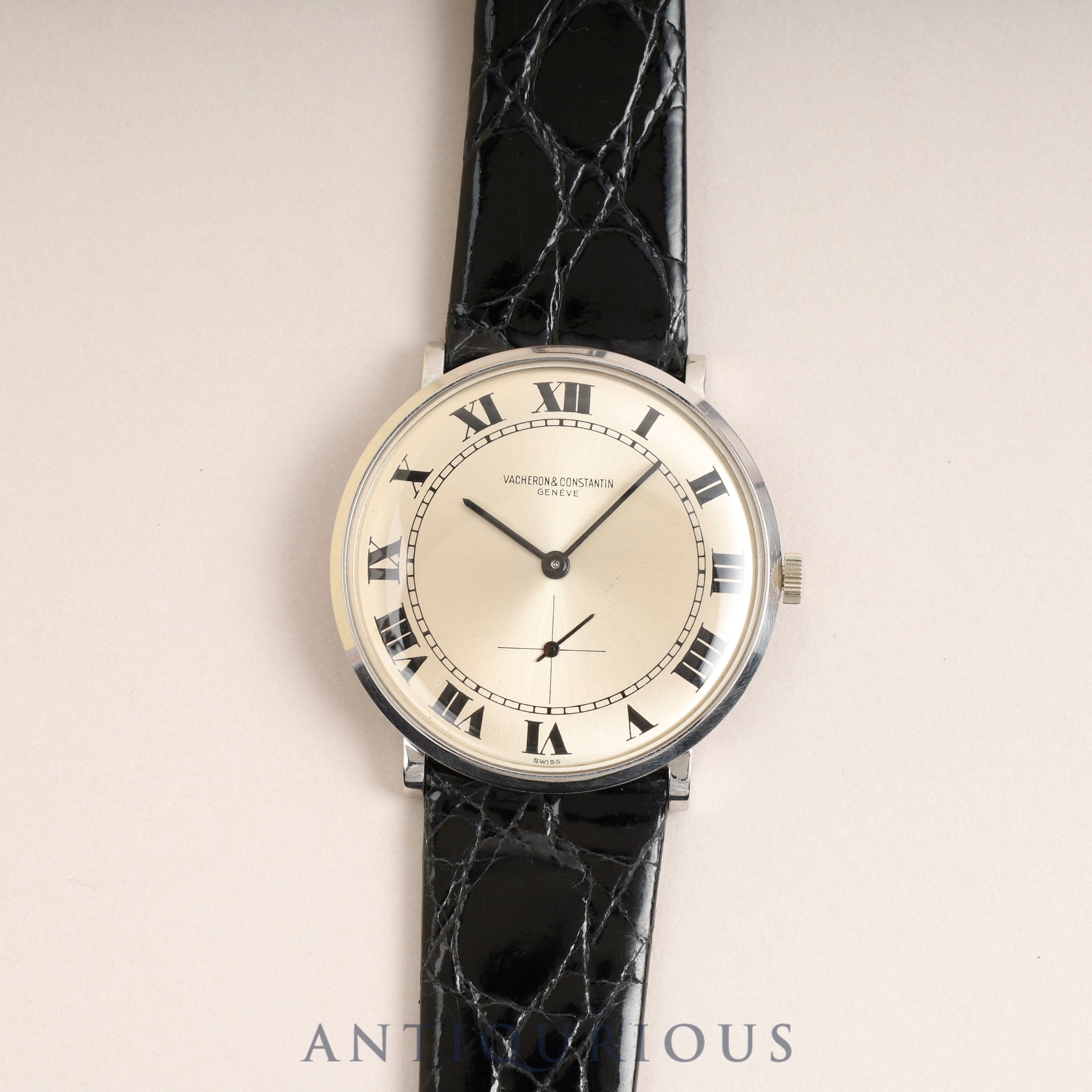 Vacheron Constantin Small Second 6319 Manual Winding Cal.K1001/1 WG Leather Silver Dial