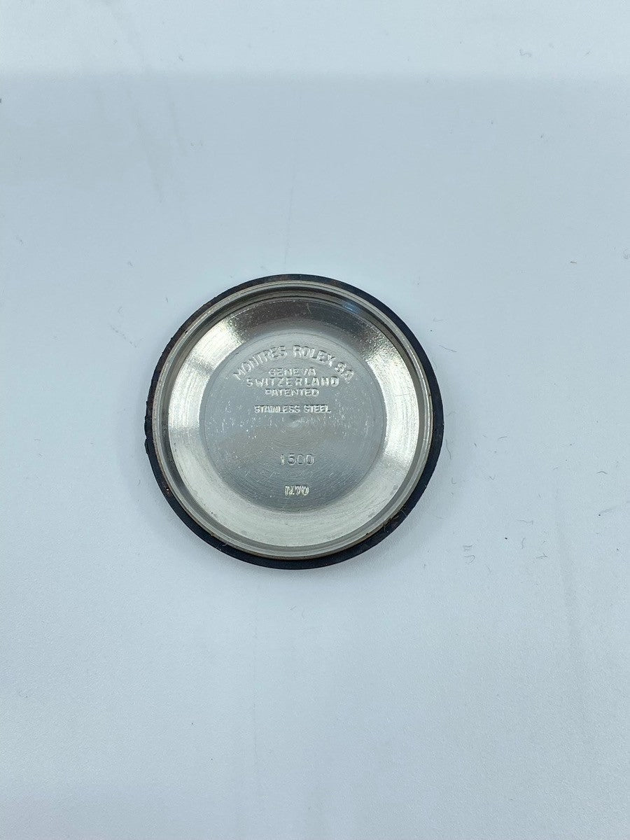 Rolex Oyster Perpetual Date 1500 Automatic Caliber 1570 Stainless Steel Silver Dial No. 25 (1968) Chronometer Certificate Booklet Overhauled