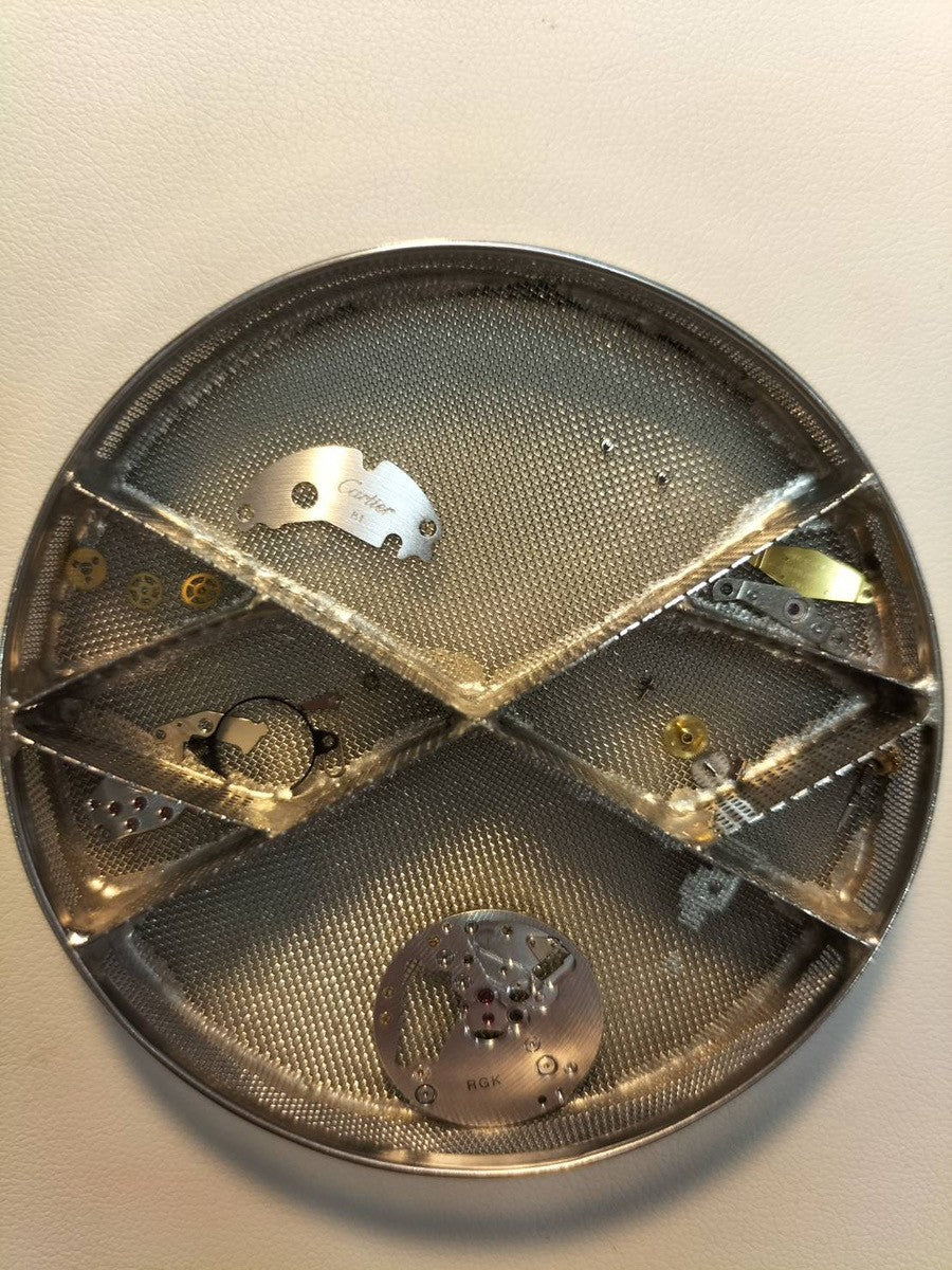 Cartier Corise 881095 Quartz Caliber 81 18K Leather Strap with Genuine GP Buckle Ivory Roman Dial Overhauled