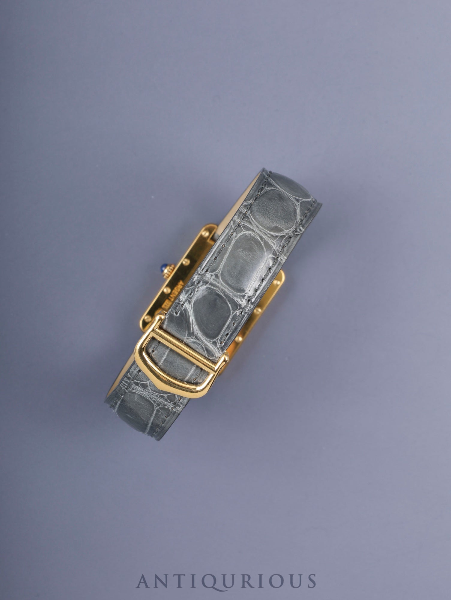 カルティエ マストタンク GM(XL) W1017454 / 2413 クォーツ Cal.687 SV925 純正革ベルト 純正Dバックル(GP)アイボリーローマン文字盤(SWISS MADE表記) 箱 冊子 保証書 (2004年) オーバーホール済み