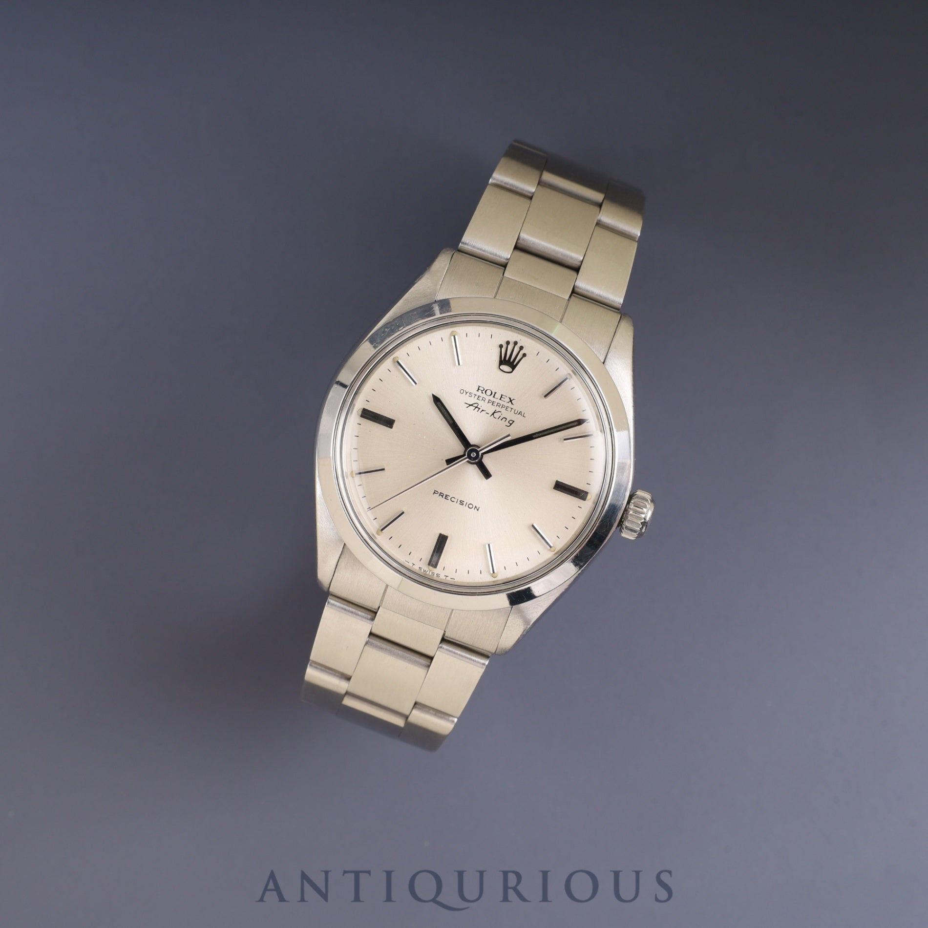 Rolex Air-King 5500 Automatic Cal.1520 Stainless Steel Silver Dial 34mm No.3 (1972) Overhauled
