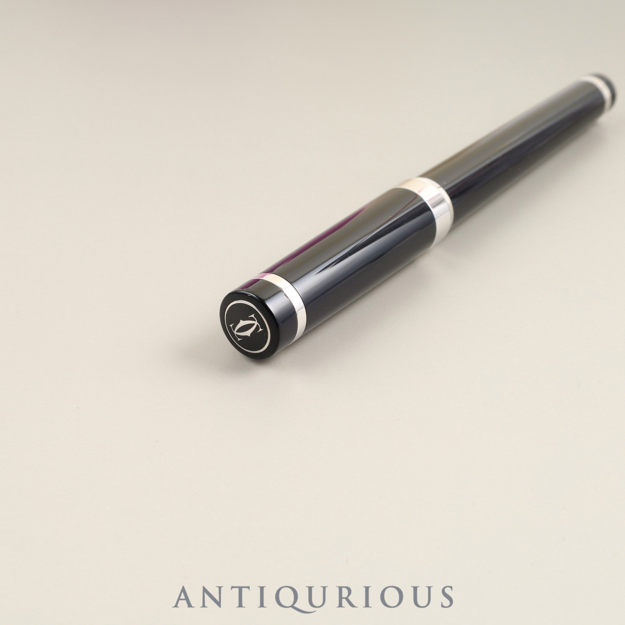 カルティエ ボールペン パシャ ドゥ カルティエ メタル/レジン キャップ式 箱 保証書(2007年)カルティエにて未使用リフィルに交換済み