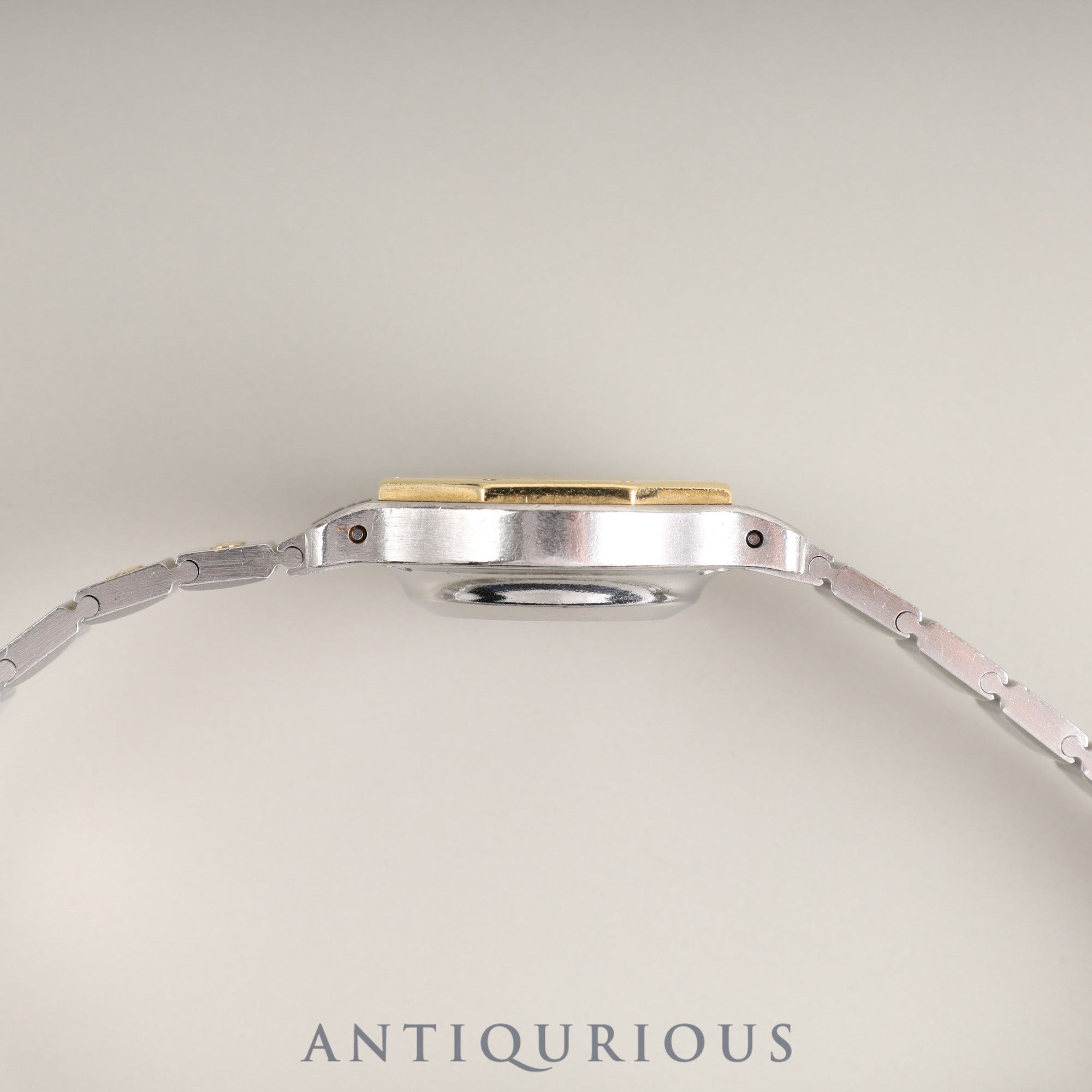 Cartier Santos Octagon SM 2039488 / 0907 Automatic SS/YG SS/YG Grey ghost dial Overhauled Bracelet cleaned by Cartier