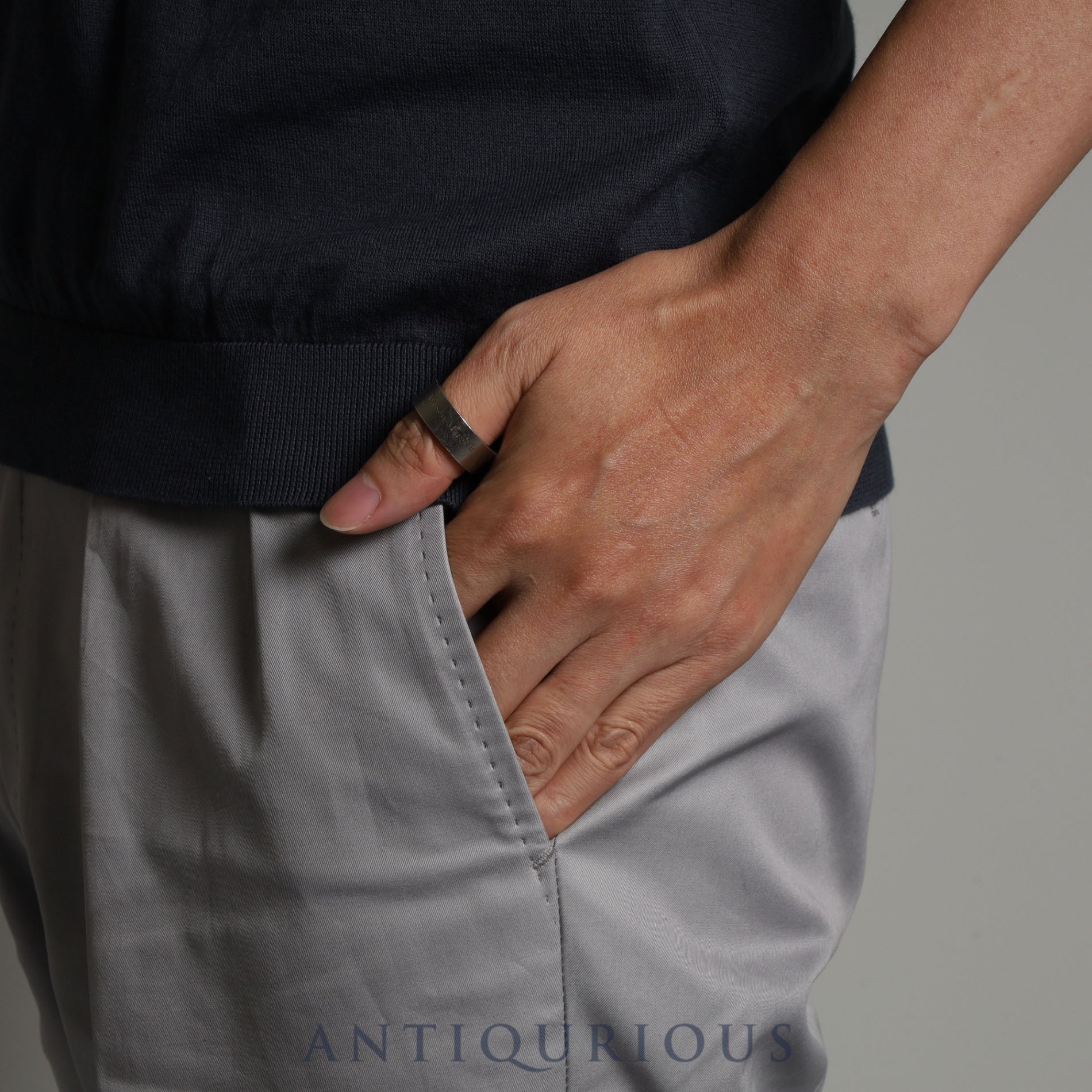 メゾンマルジェラ リング ロゴ スターリングシルバー