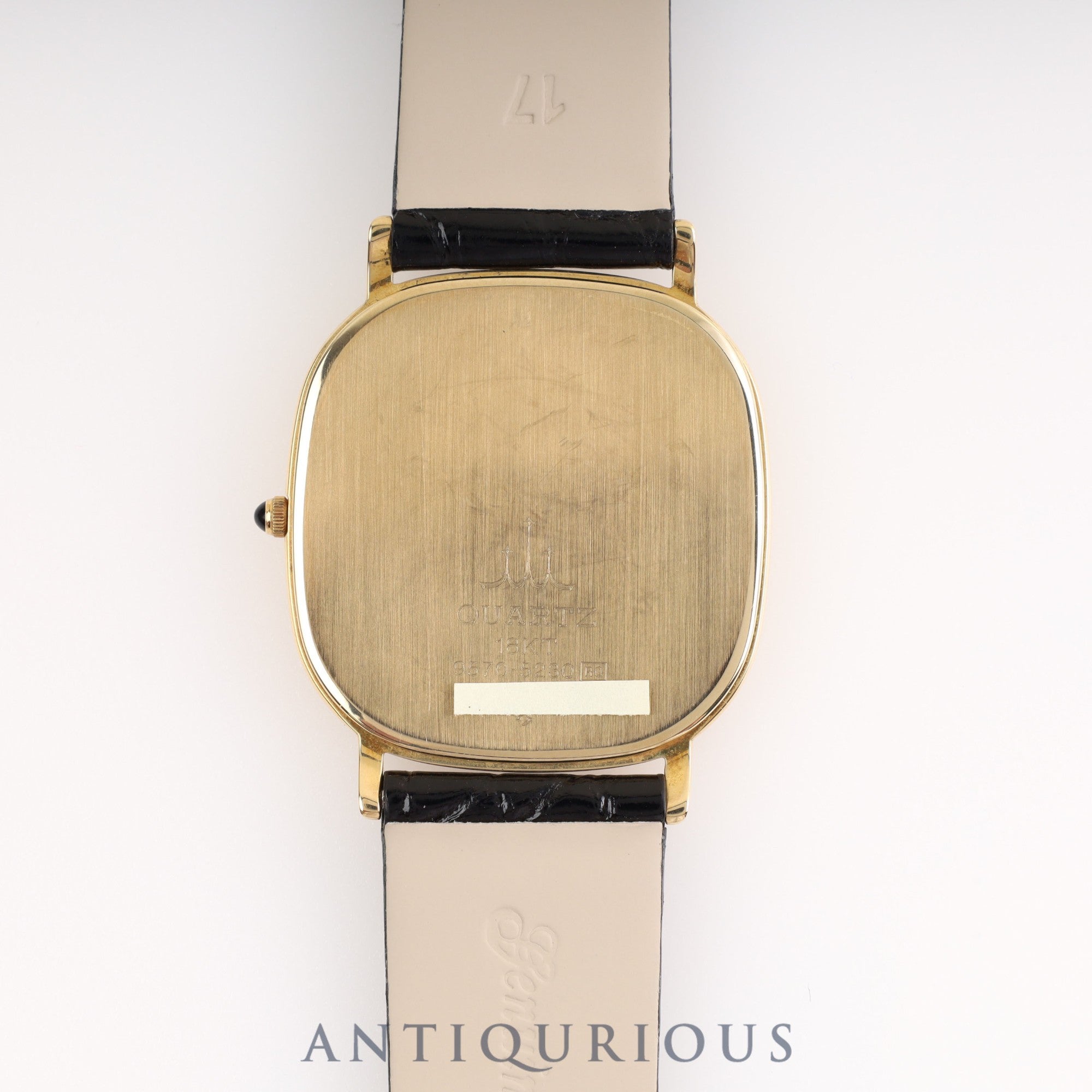 Seiko Credor 9570-5230 Quartz K18YG Leather Gold Dial