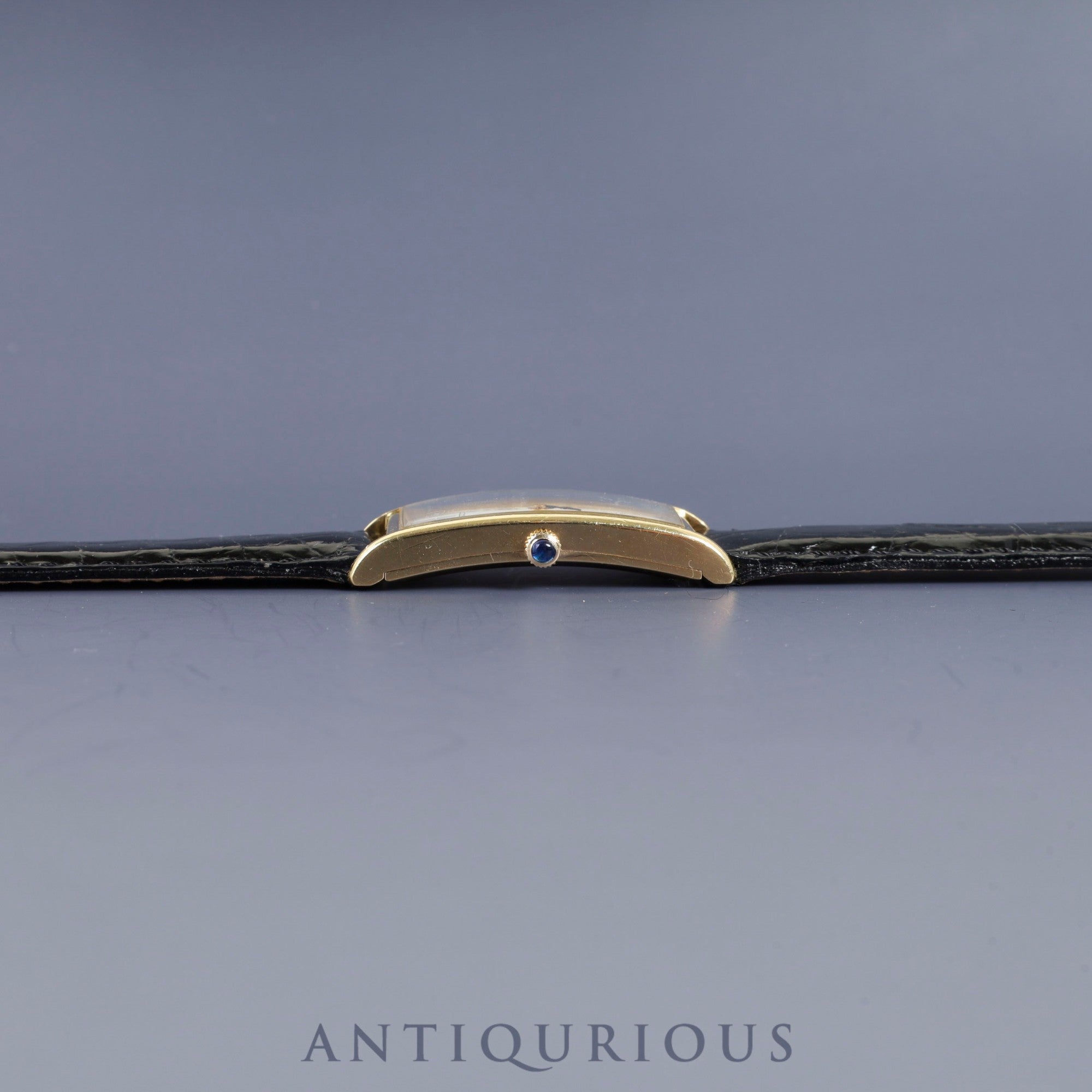 ティファニー クラシック カーブド タンク クォーツ Cal.7978.002 18K 革 純正尾錠(GP) ホワイト文字盤 オーバーホール済み