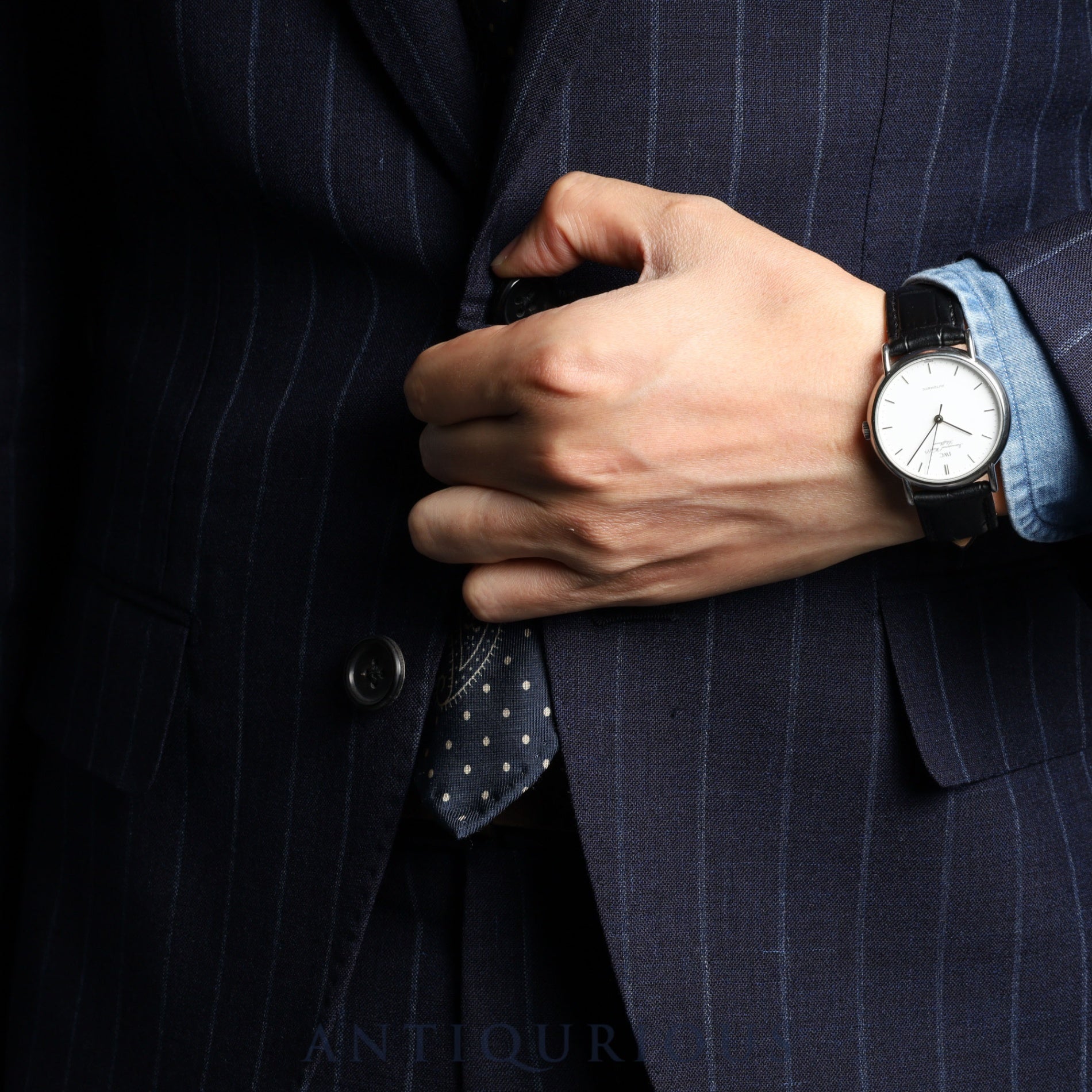 IWC ポートフィノ 3514-001 自動巻き SS 革 純正尾錠(SS) ホワイト文字盤 保証書(1992年) 冊子 オーバーホール済み アイダブリュシー