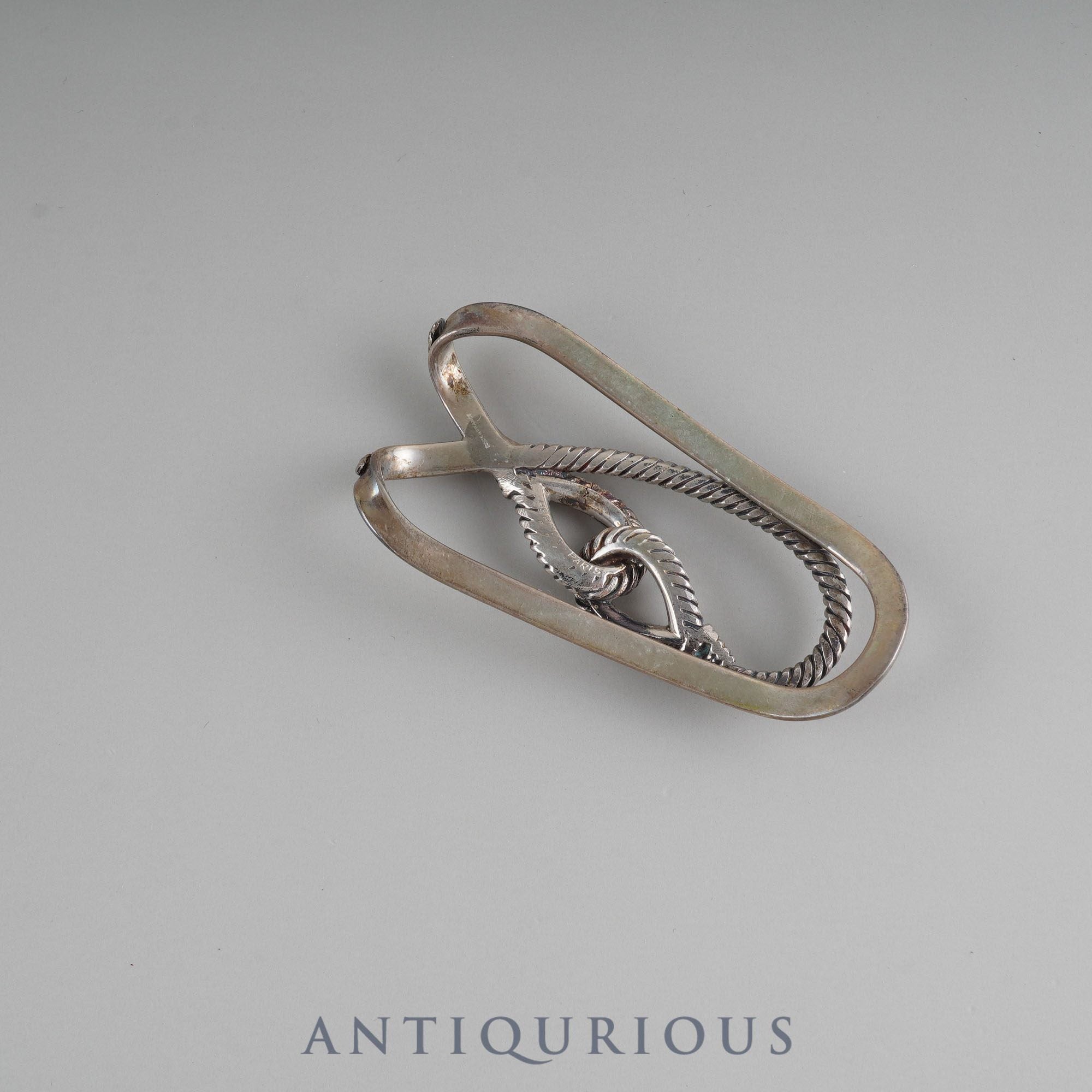 Hermes Money Clip Rope Motif SV800 Box Hallmark Crab