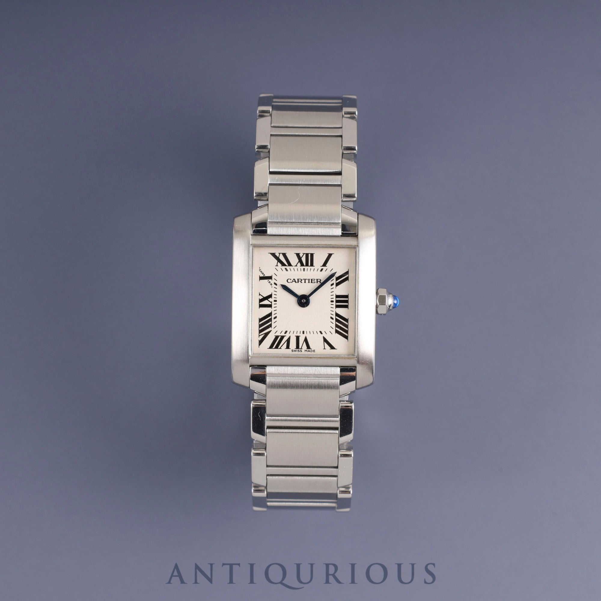 Cartier Tank Francaise SM W51008Q3 Quartz Cal.057 SS SS White Roman Dial Box Booklet Warranty (2006) Overhauled
