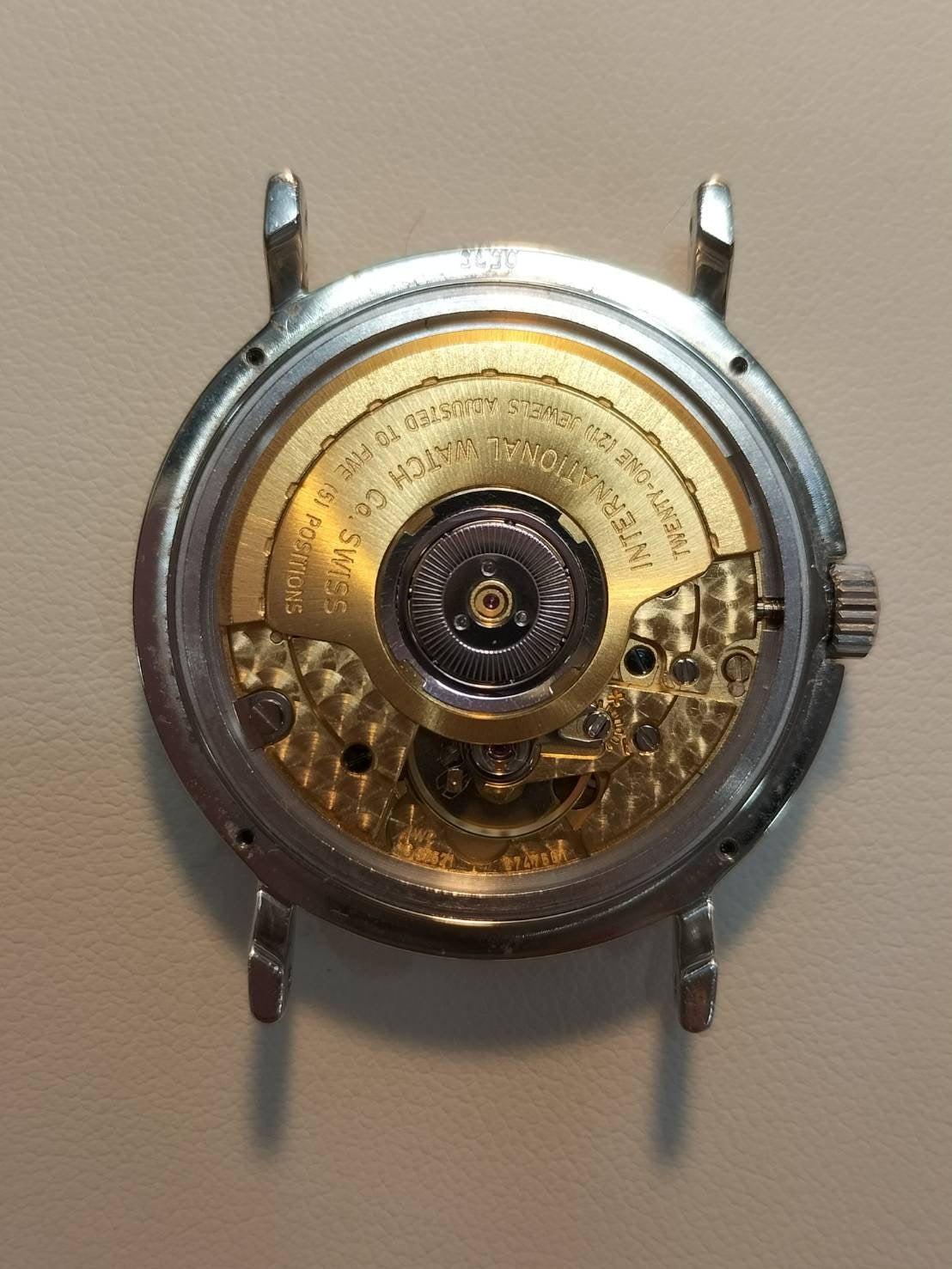 IWC ポートフィノ IW351334 自動巻き Cal.- SS 革 純正ピンバックル(SS)ホワイトローマン文字盤(SWISS表記)オーバーホール済み